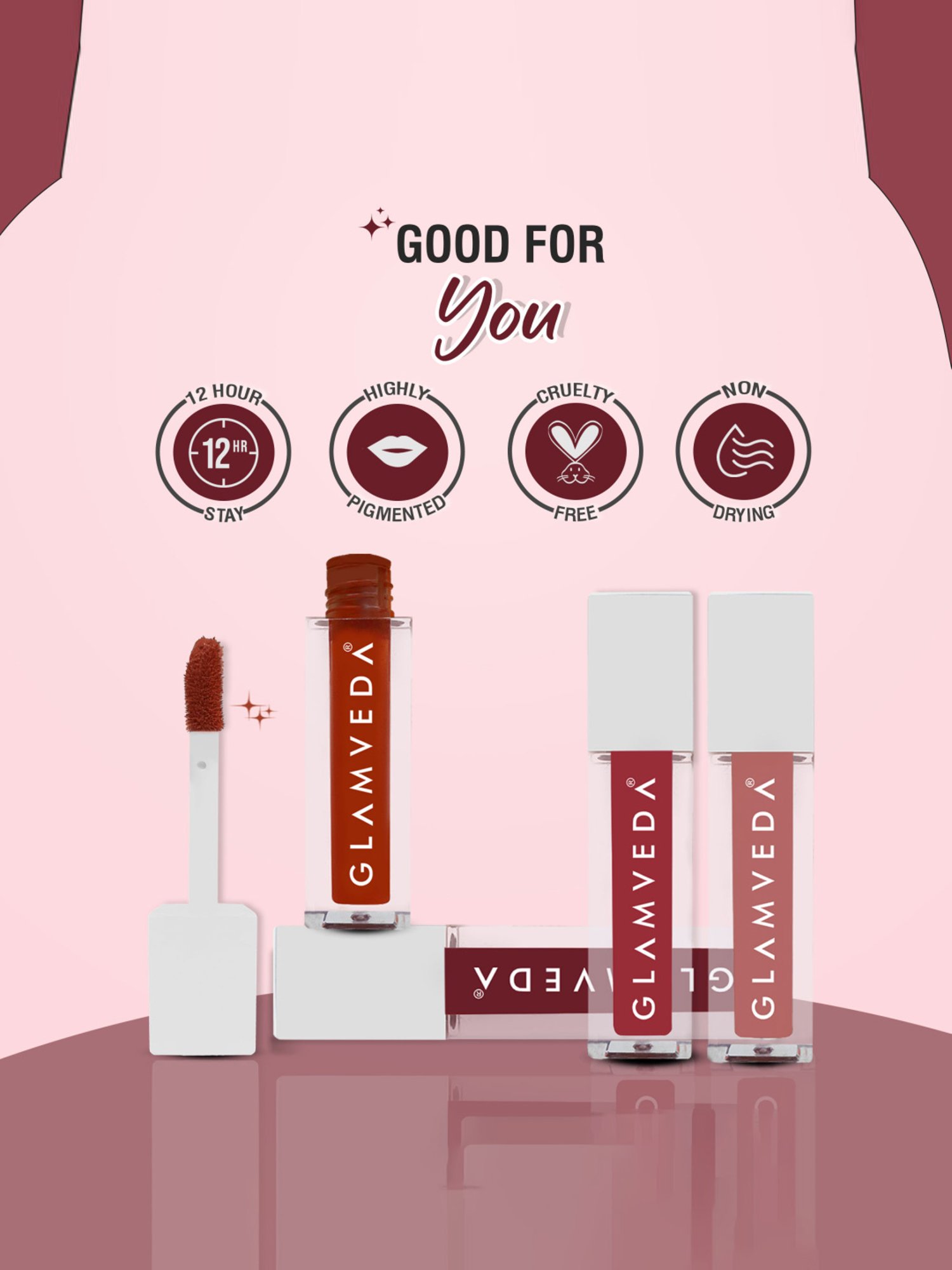 Glamveda X Rashami Desai Mini Liquid Lipstick Show Stopper Combo