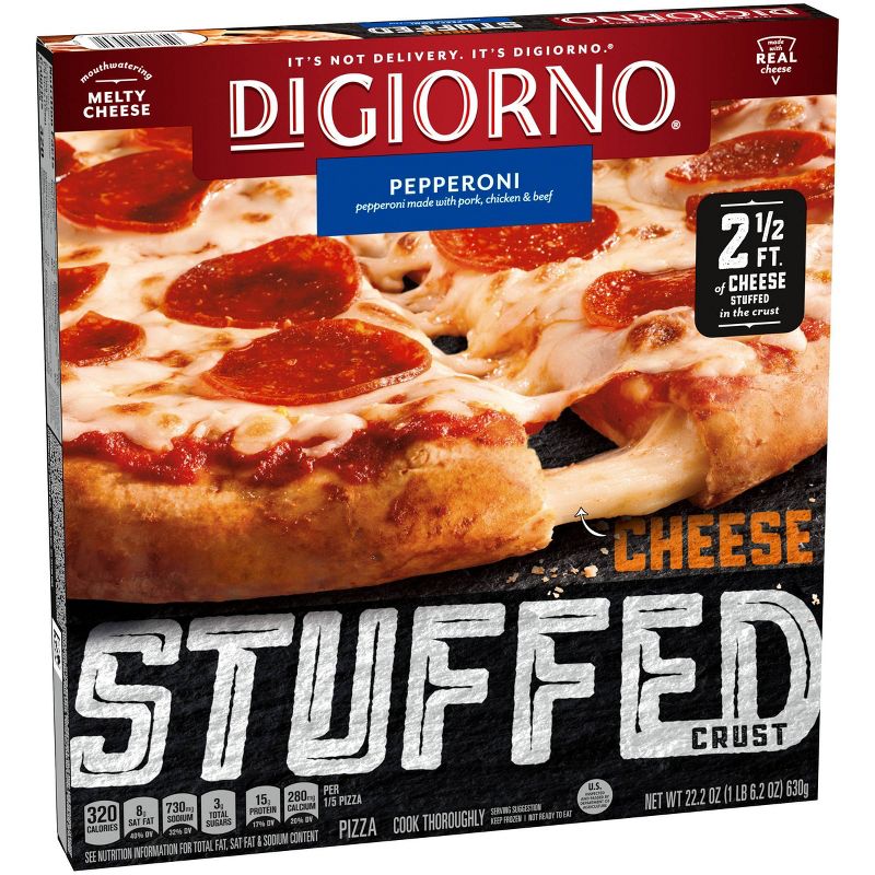 DiGiorno Pepperoni Frozen Pizza with Cheese Stuffed Crust - 22.2oz