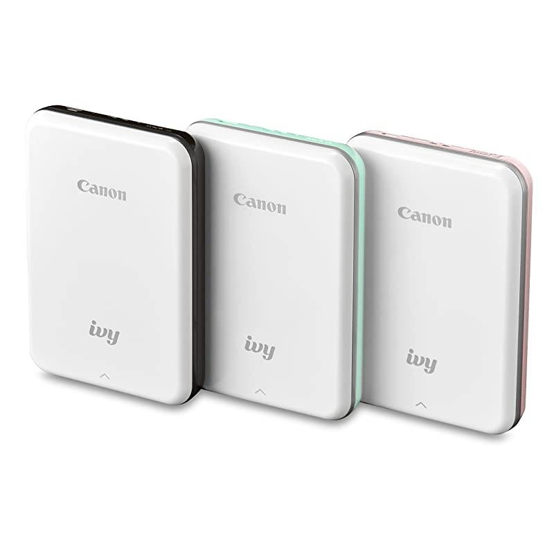 IVY Mini Photo Printer for Smartphones (Slate Gray) - Sticky-back prints, Pocket-size