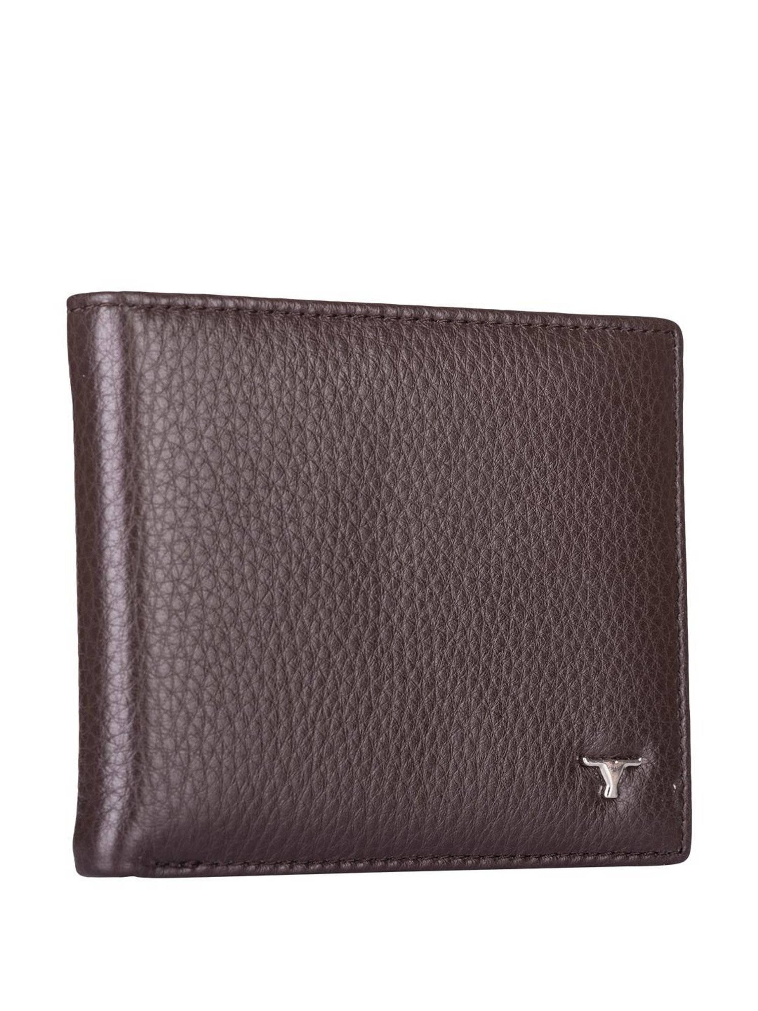 BULCHEE Brown Casual Leather Bi-Fold Wallet for men
