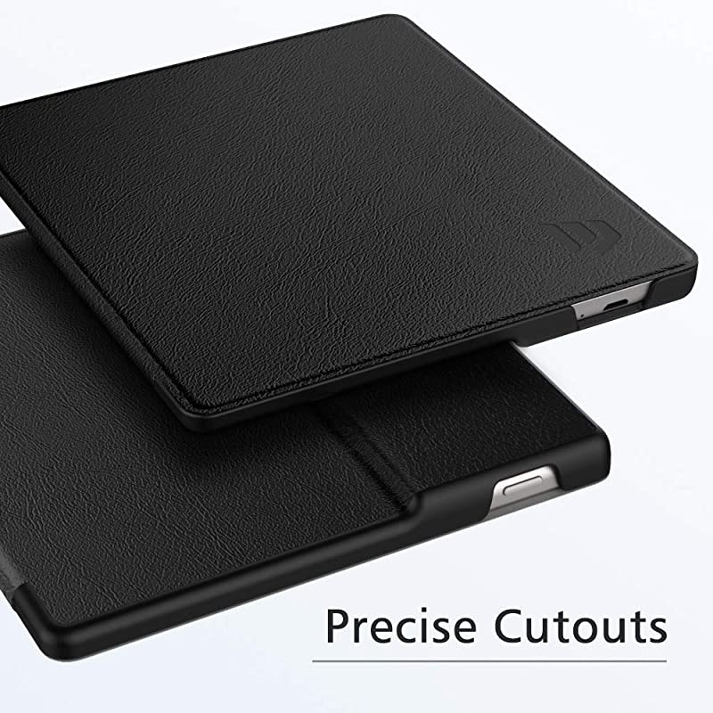 Case Fits AllNew Kindle Oasis 10th Generation 2019 Release 9th Generation 2017 Release Premium PU Leather Lightweight Shell Crushproof Cover with Auto WakeSleep Black