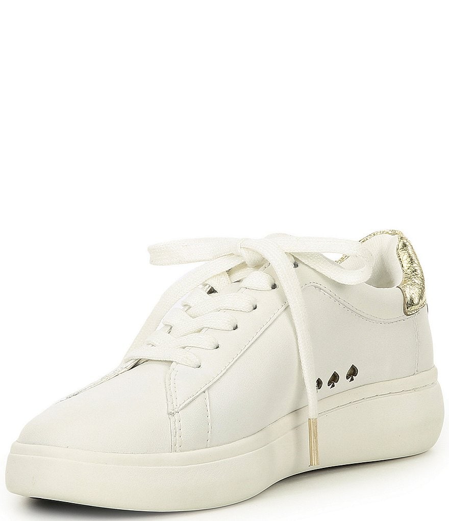 kate spade new york Lift Leather Gold Detail Sneakers