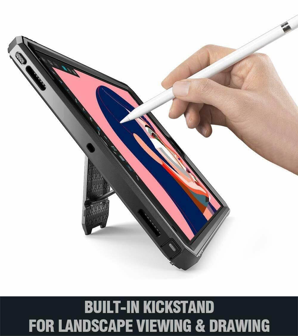 Poetic Revolution Built-in Screen Protector Kick Stand for iPad Pro 10.5 Black