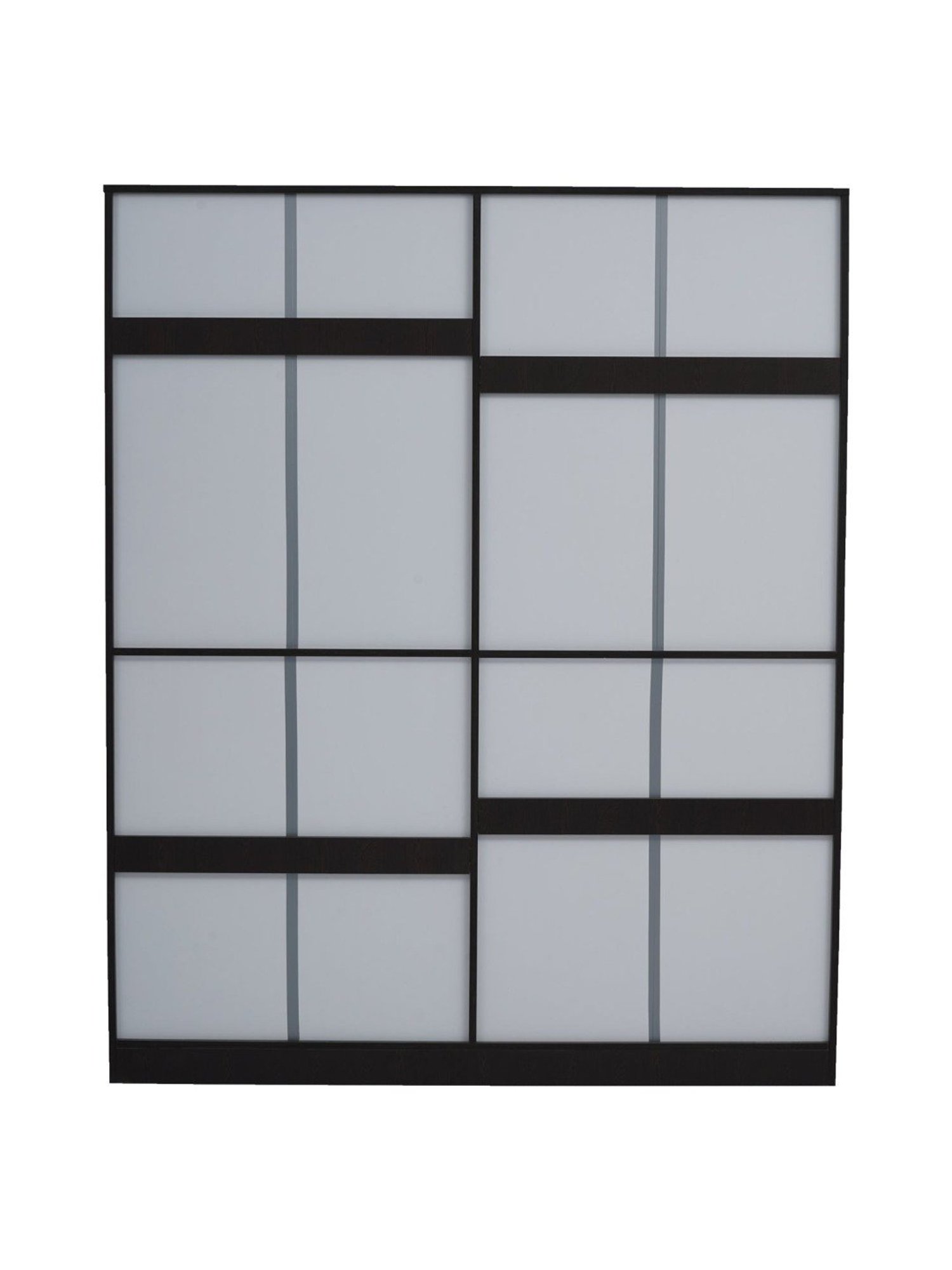 Nilkamal Riva New Wenge Engineered Wood 4 Door Wardrobe