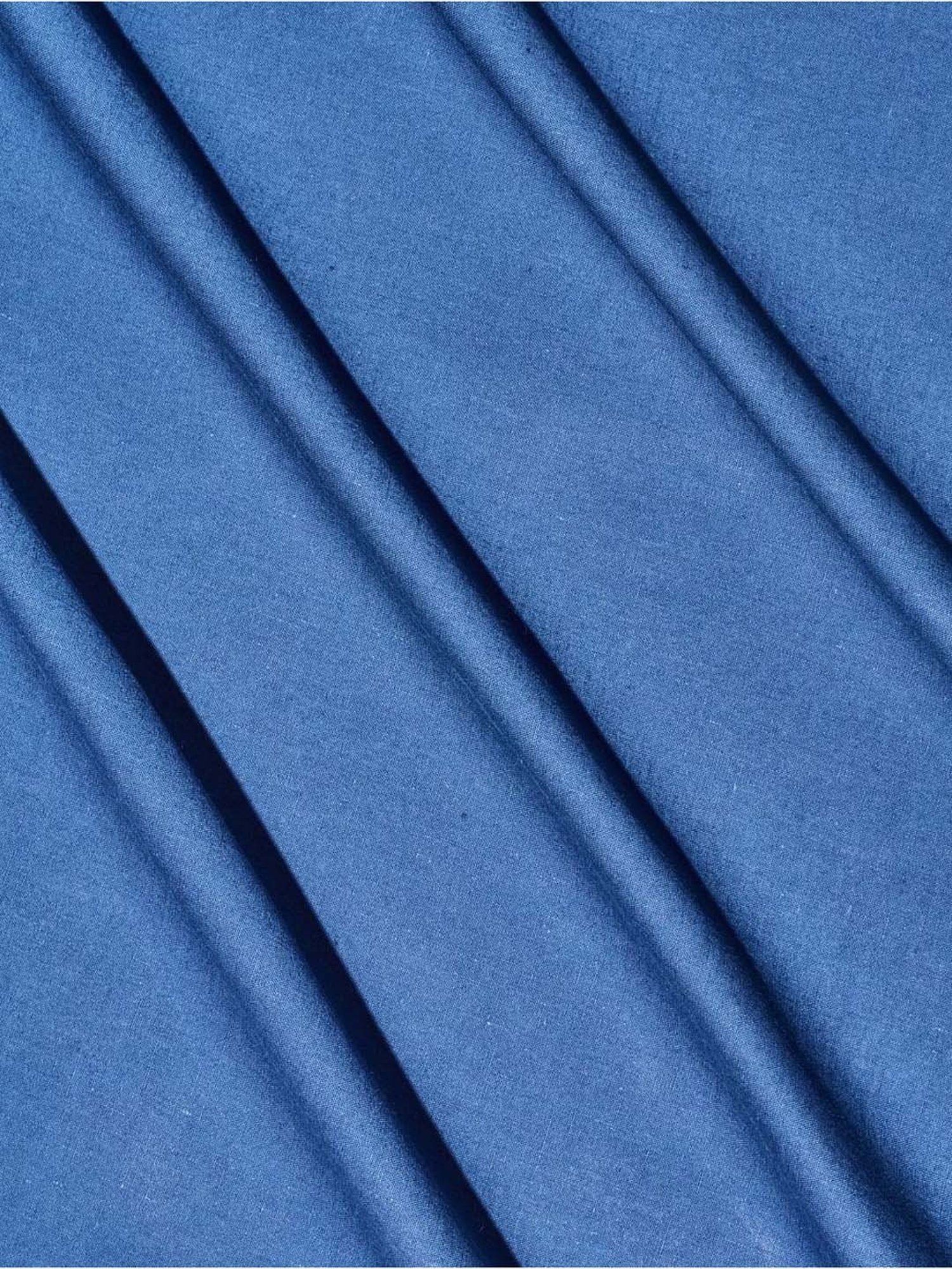 Fabindia Navy Cotton 180 TC Double Bed Sheet With Pillow Covers