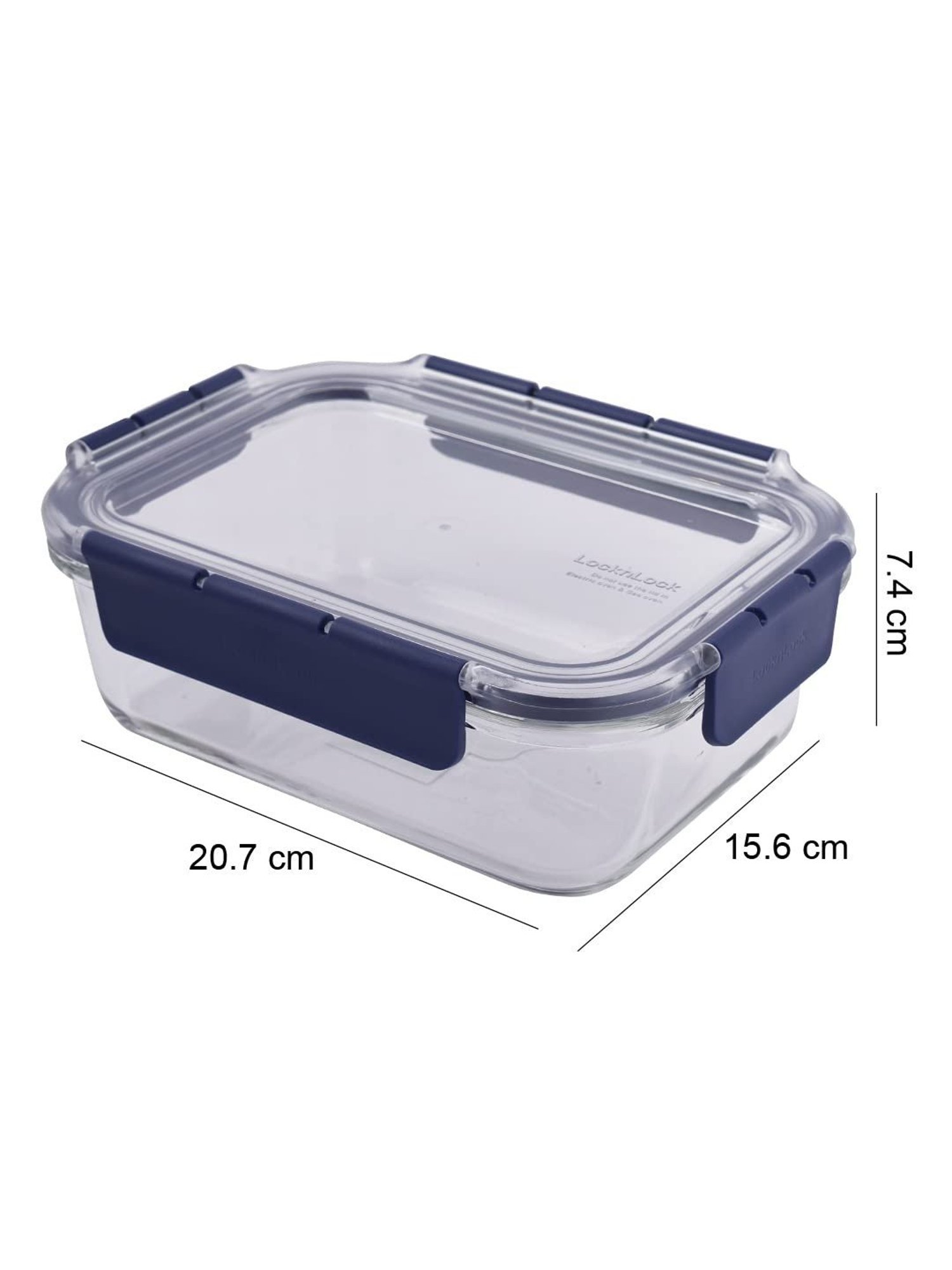 Lock & Lock Transparent Glass Airtight Containers With Lid