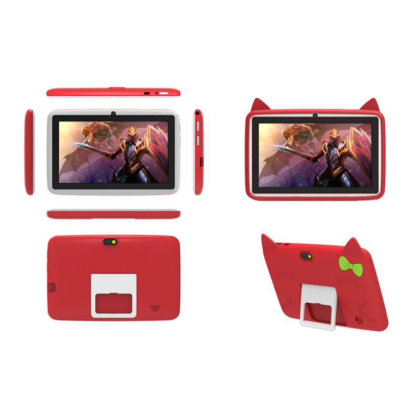 Mini Tablet 7 Inch Colorful Mini Baby 1.06GHz 7 Inch 9 hours Tablet Red TABLET-CX-719-R
