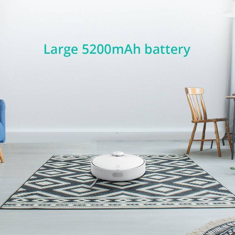 bObsweep PetHair Vision Wi-Fi Connected Robot Vacuum Cleaner and Mop - Steel