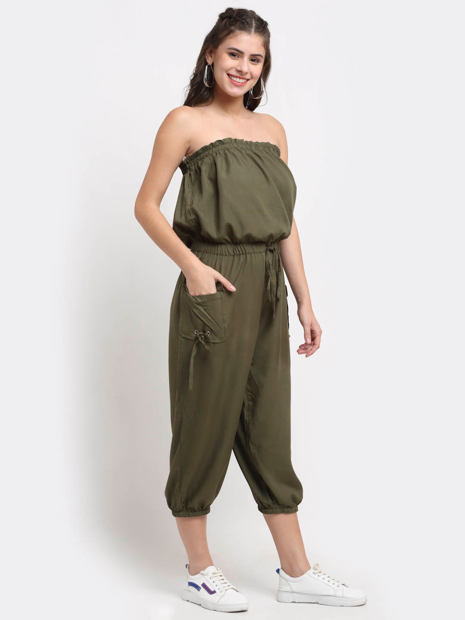 NEUDIS Olive Tube Jumpsuit