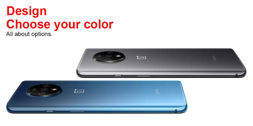 Original Global Version OnePlus 7T Fluid Display 6.55" AMOLED Screen 48MP Triple Cameras Dual-SIM 256GB/8GB Snapdragon 855+ 3800mAh Phone UFS 3.0 NFC Factory Unlocked