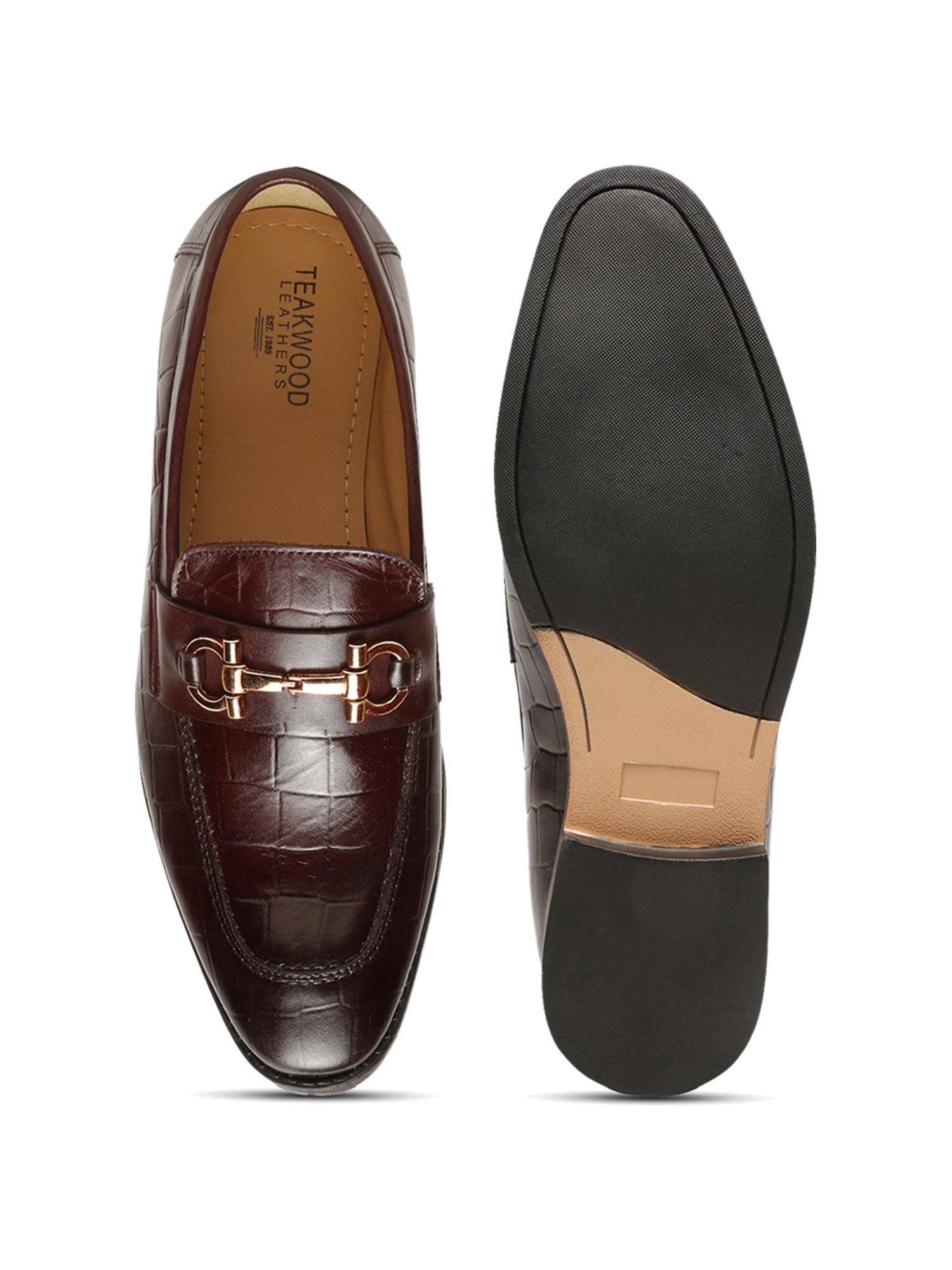 Teakwood Leathers Men's Brown Casual Loafers