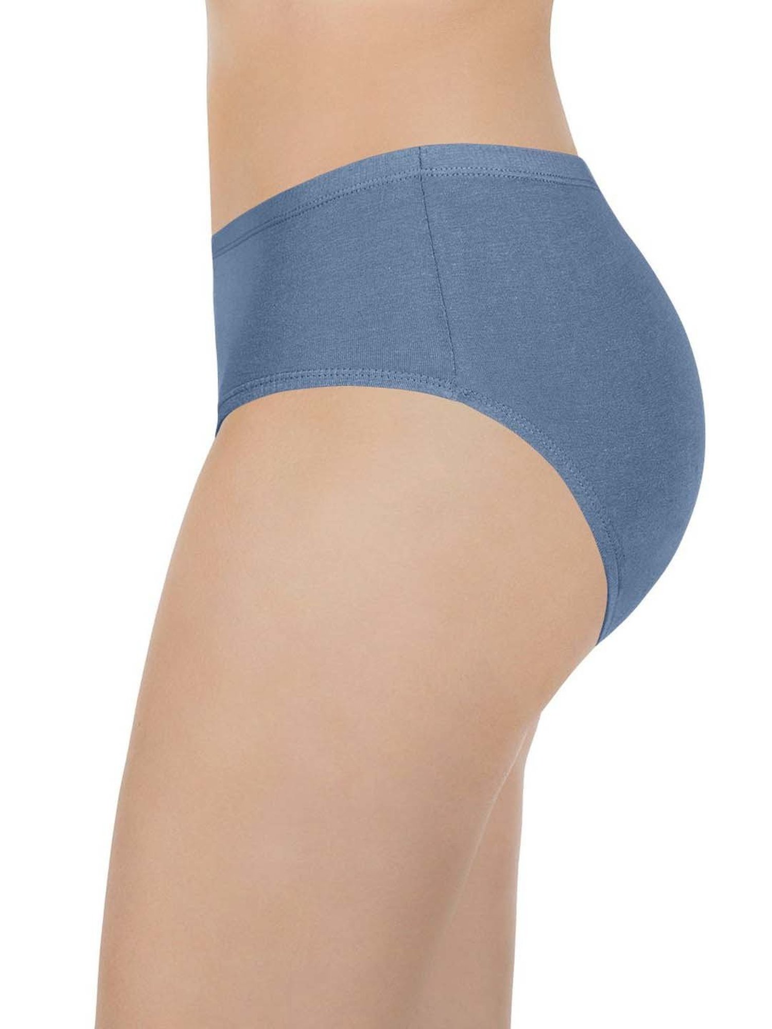 Every De by Amante Blue & Peach Cotton Hipster Panties - Pack Of 3