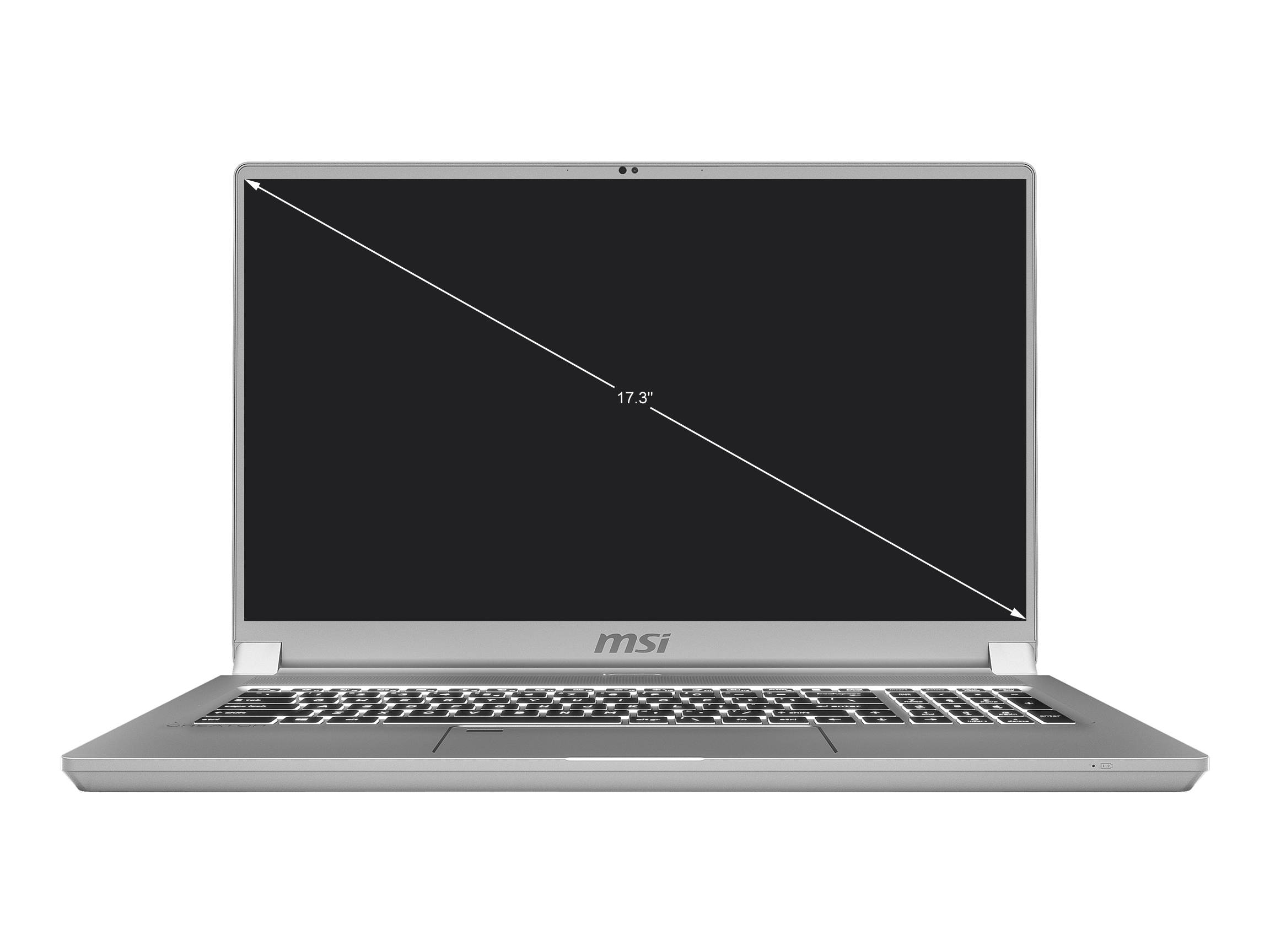 MSI Laptop Creator 17 A10SE-256 Intel Core i7 10th Gen 10875H (2.30 GHz) 16 GB Memory 512 GB NVMe SSD NVIDIA GeForce RTX 2060 17.3" Windows 10 Pro 64-bit