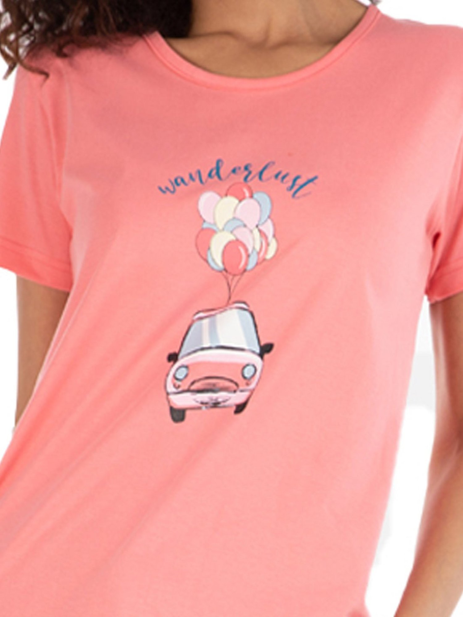 Nite Flite Multicolor Printed Top With Pyjamas