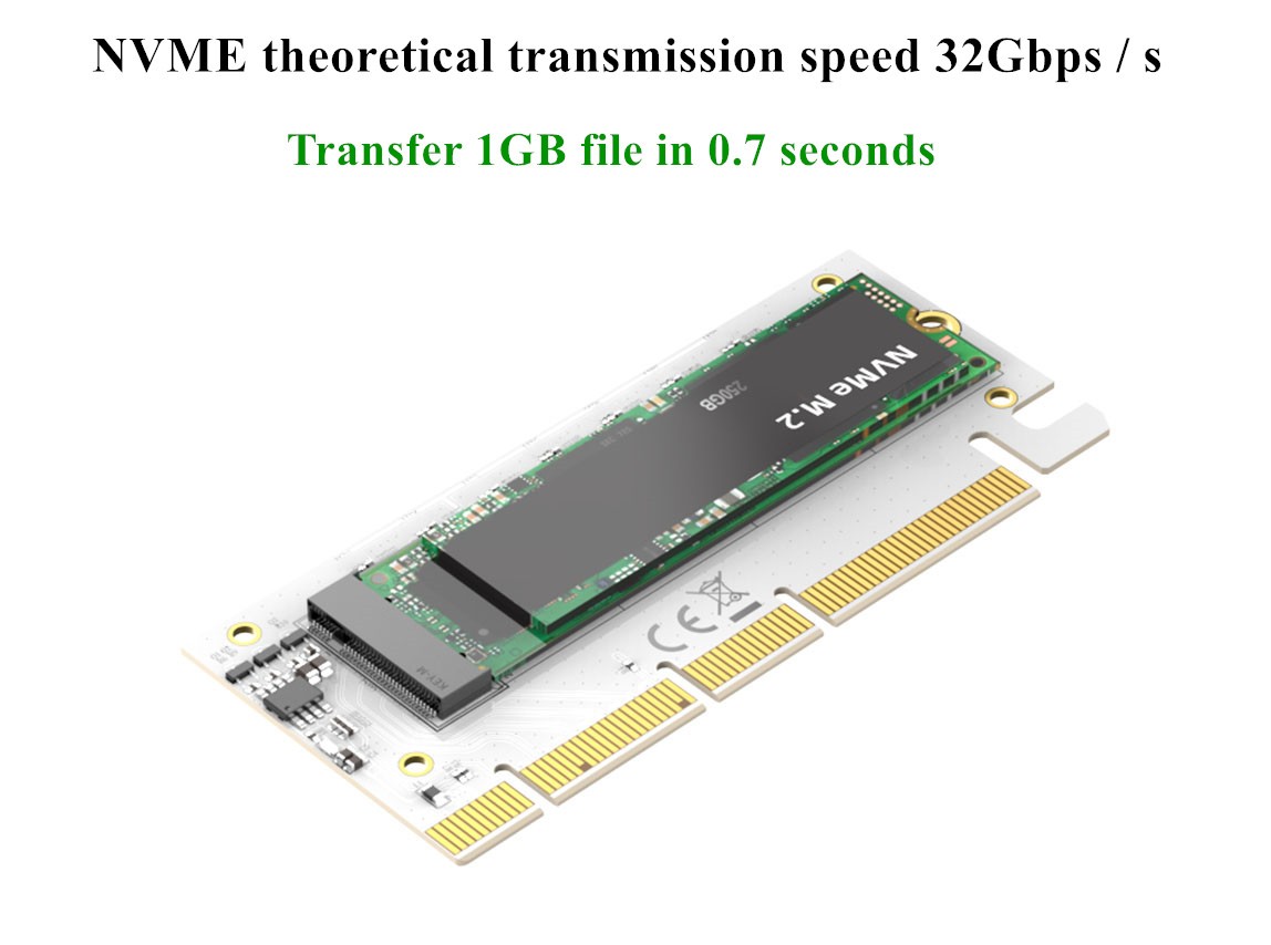 MAIWO M.2 expansion card KT058A  NVMe SSD  to PCIe 3.0 X16/X8/X4 adapter M Key Converter Card Support 2230 2242 2260 2280,Compatible with Windows 7/8/10 & Linux ,BTC accessories