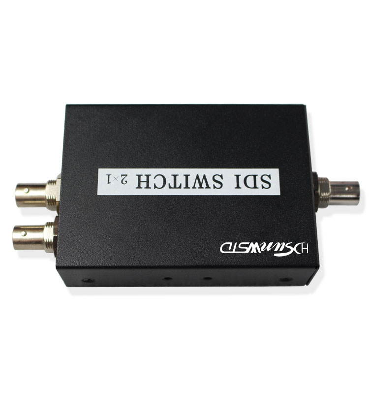 SDI Switcher 2x1 HUB SDI Intelligent Switch Extender 2 To 1 Converter for 3G HD SD Monitor Security Camera CCTV Video