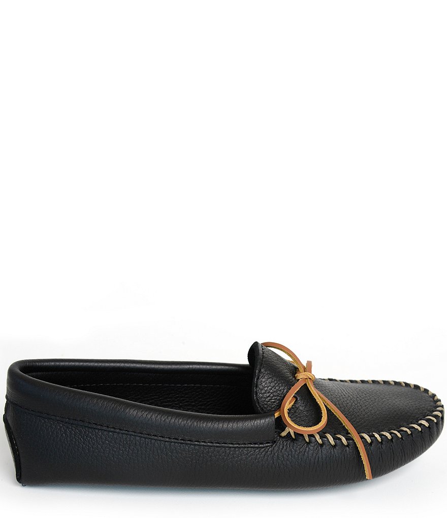 Minnetonka Men's Double Deerskin Leather Softsole Slipper