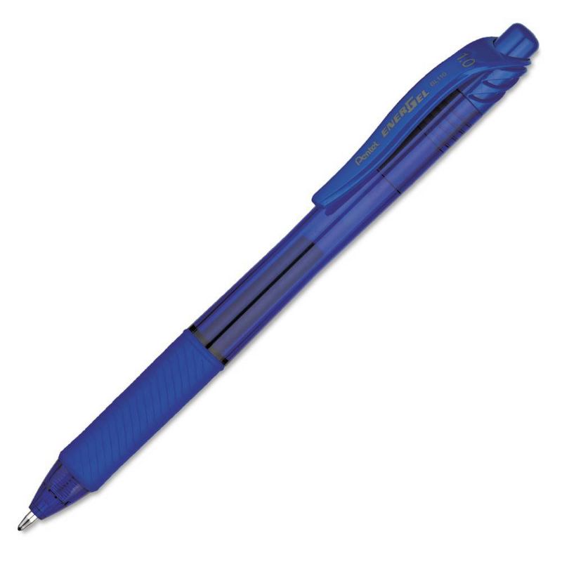 Pentel EnerGel X 12pk Retractable Roller Gel Pen Blue