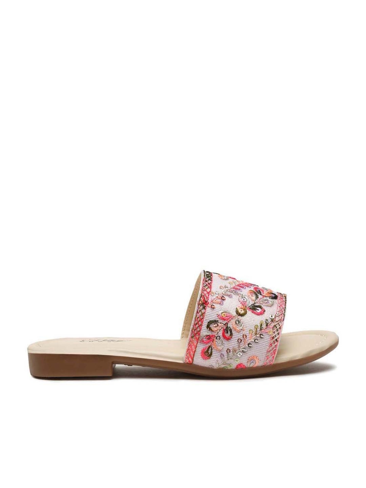 Shoetopia Kids Beige Toe Ring Sandals