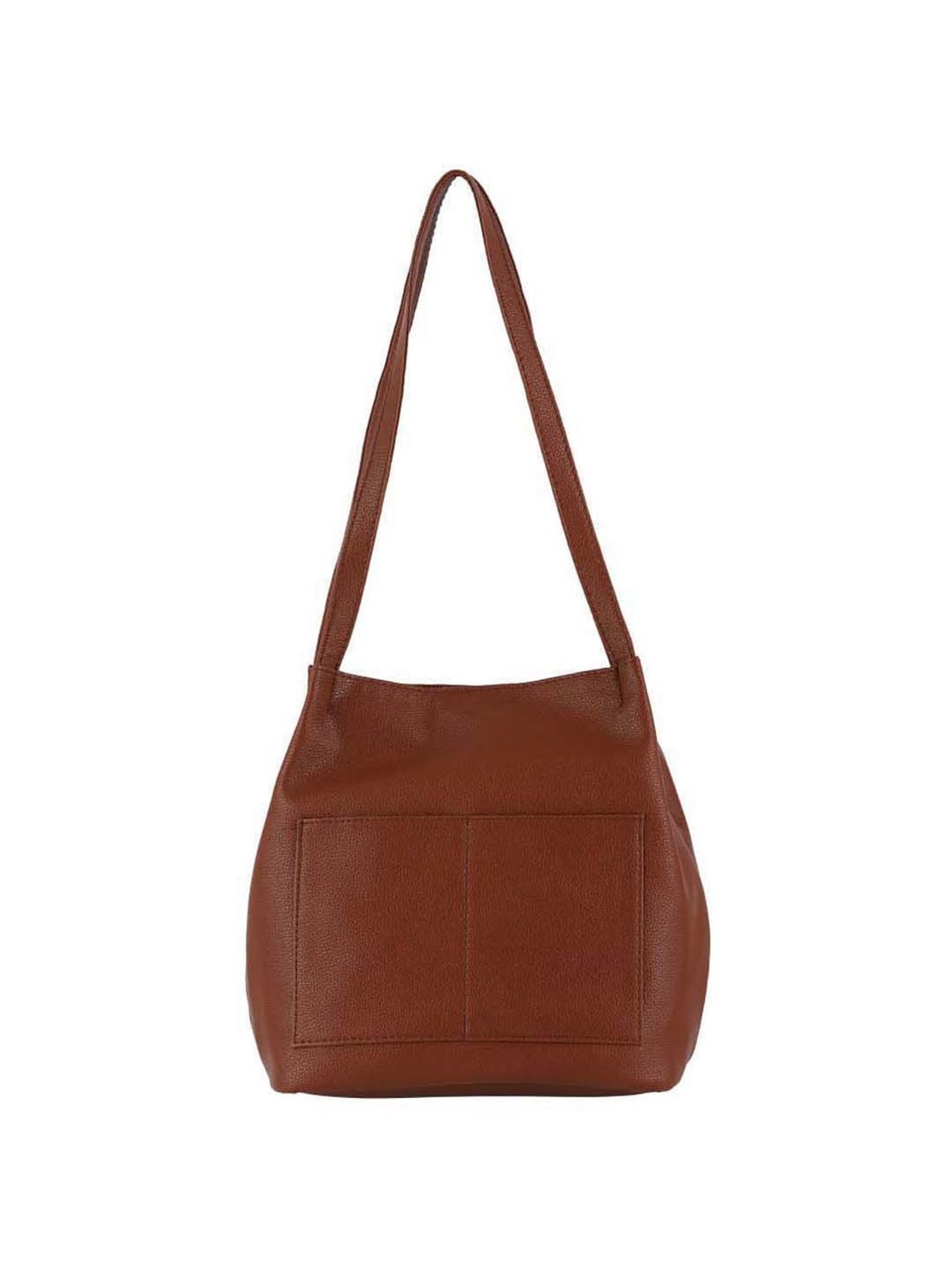 Toteteca Tan Solid Medium Shoulder Bag