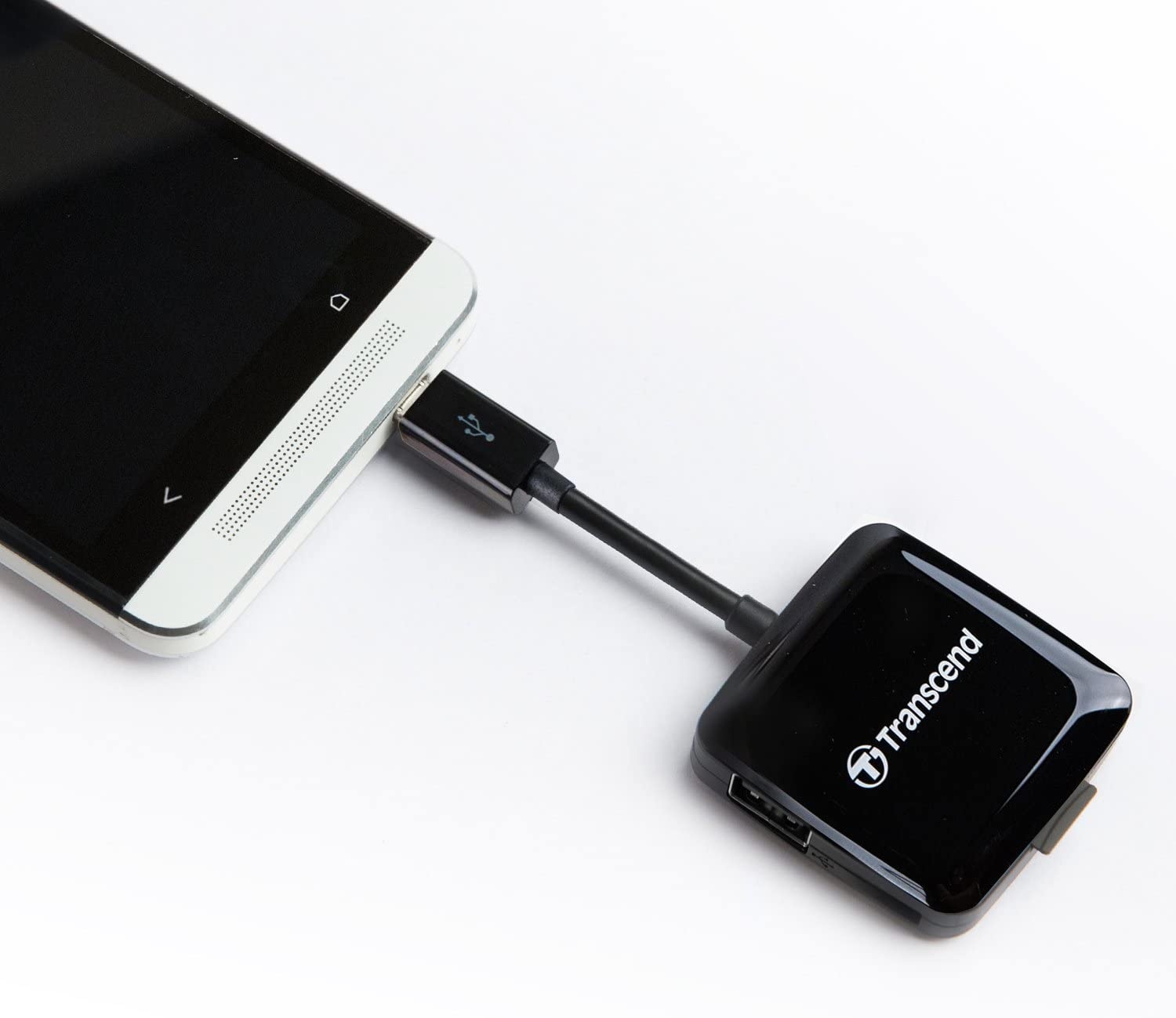 Transcend USB 2.0 OTG Card Reader, Black (TS-RDP9K)