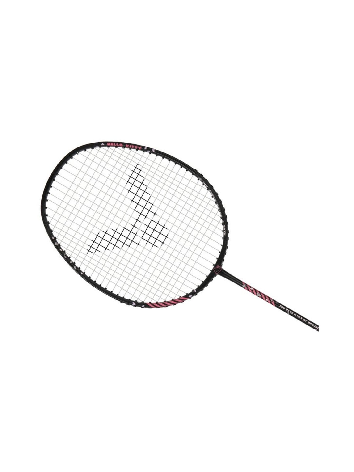 VICTOR HELLO KITTY Auraspeed Badminton Racket (Black) Size - 95gram