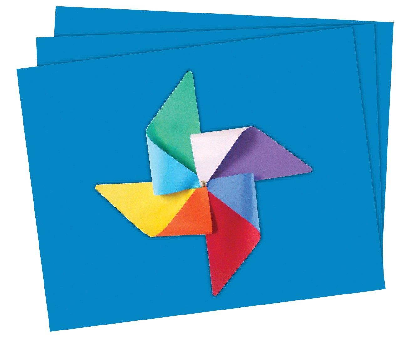 School Smart 1485750 Railroad Board, 6-ply Thickness, 22" x 28", Light Blue (Pack of 25)