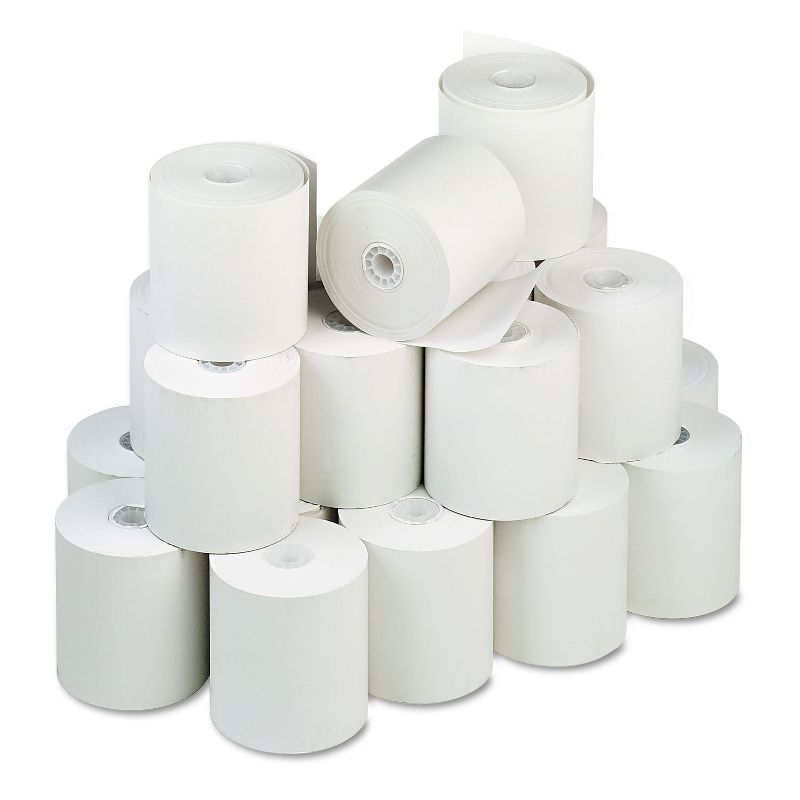 Iconex Direct Thermal Printing Thermal Paper Rolls 3 x 225 ft White 24/Carton 90781294