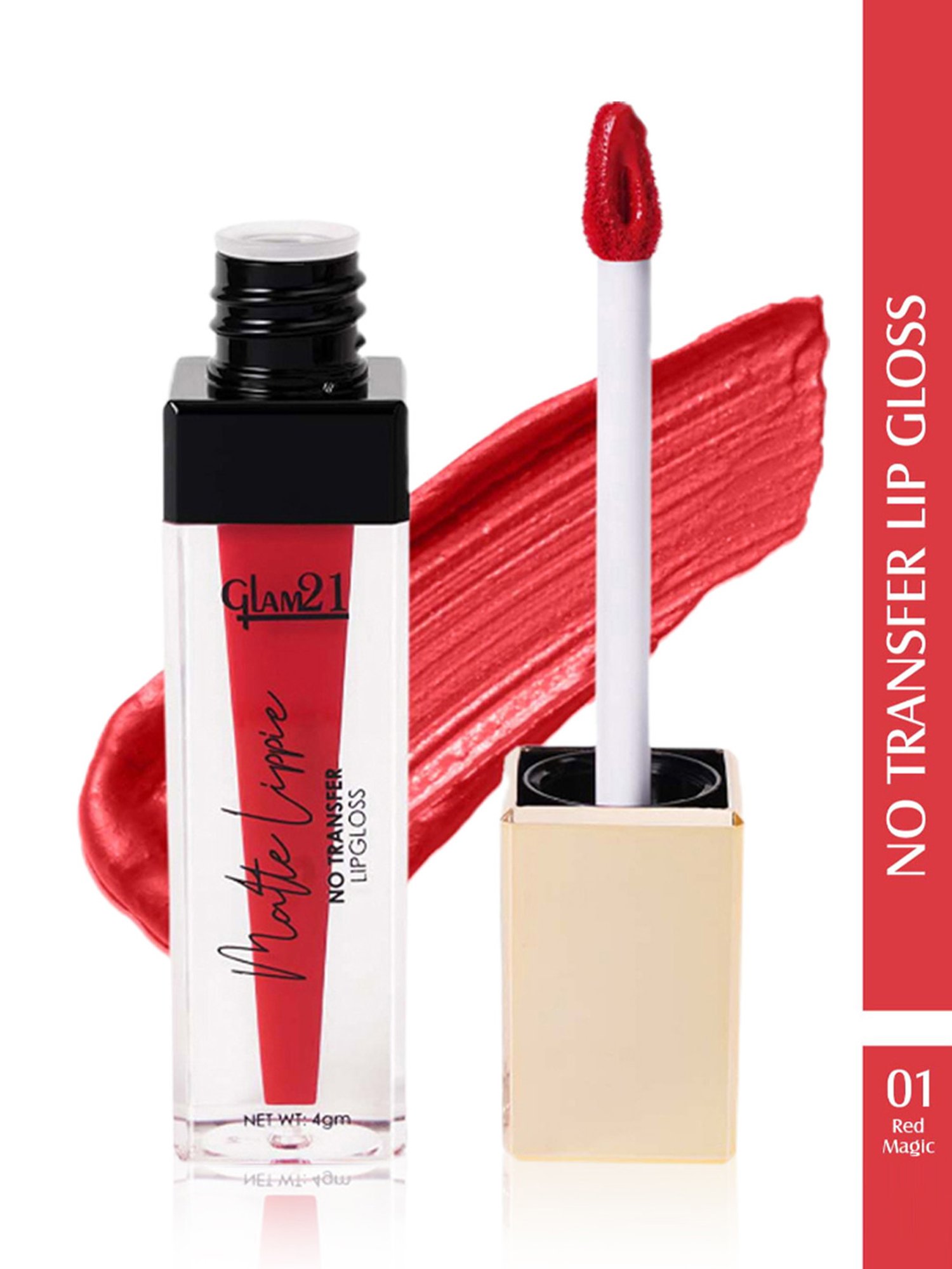 Glam21 Matte Lippie No Transfer Liquid Lipstick 01 Red Magic - 4 gm