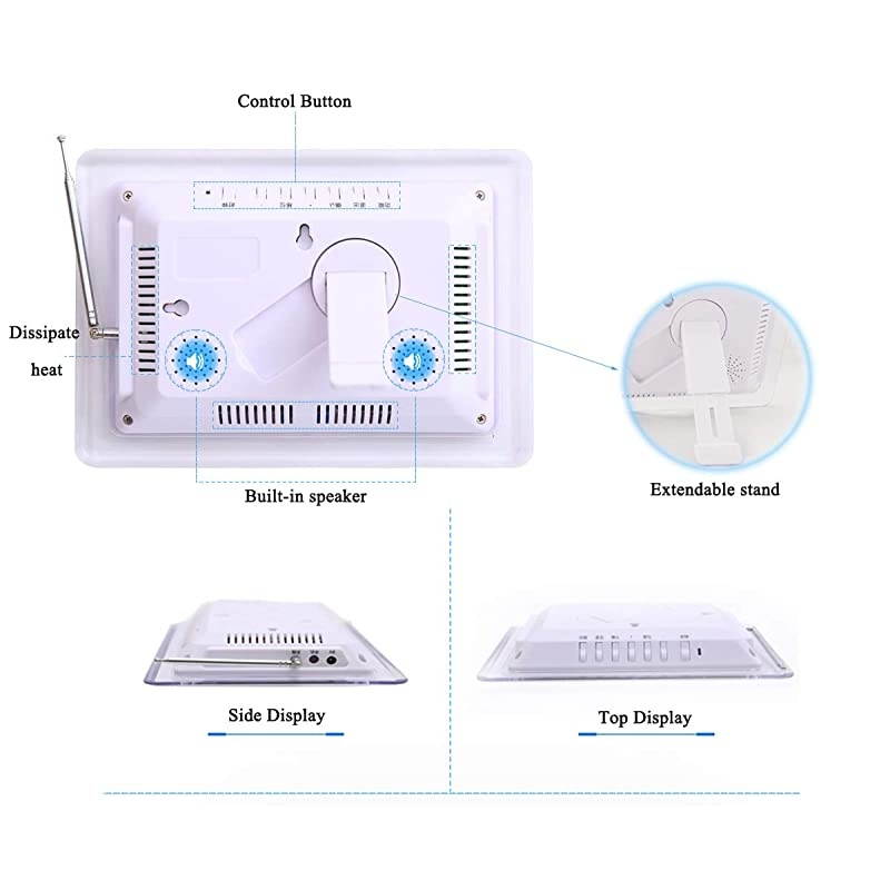 Calling System for Caregiver Pager Restaurant Waiter Server Pager System for Customers Elderly Patient Smart Nurse Paging System for Clinic Hospital Church 1 Display Receiver+5 Call Buttons
