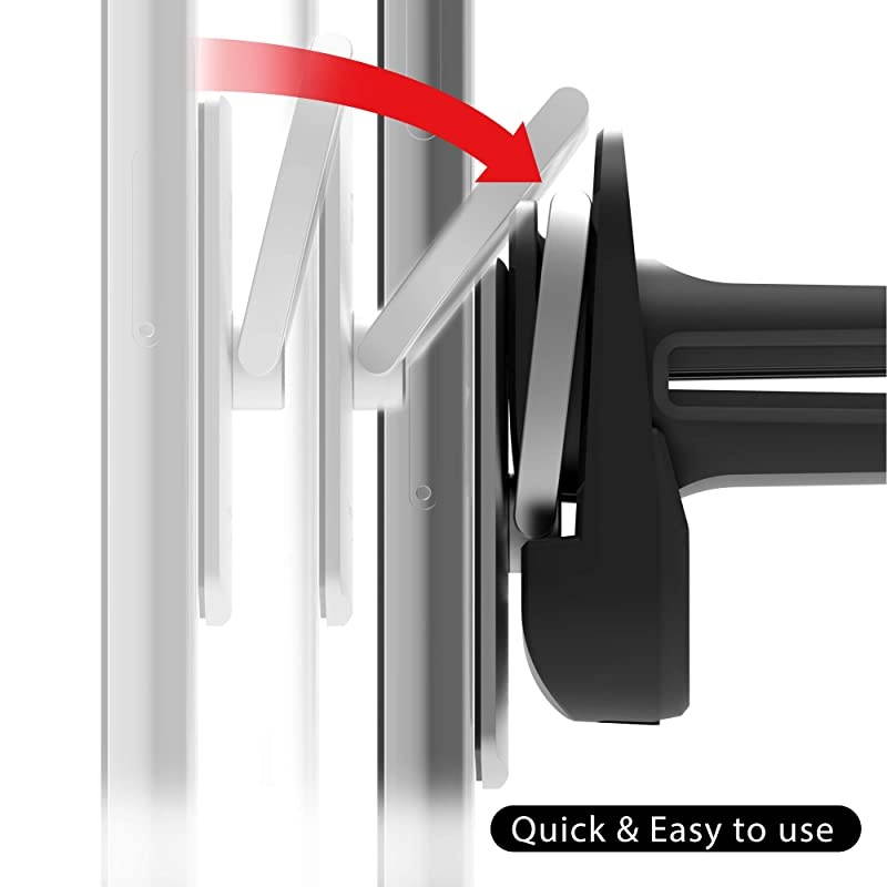 with Air Vent Cradle Mount Easiest Car Mount Ring Holder Cradle AAUXX Original Cell Phone Ring Grip Finger Holder Mobile Stand Car Air Vent Universally CompatibleJet Black