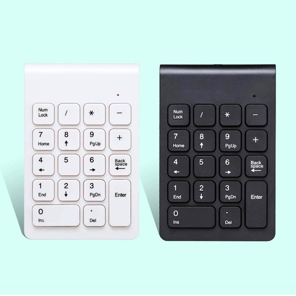 Zgeer 2.4G Mini Ultra-Thin Wireless 18 Keys Number Pad Numeric Keypad Digital Keyboard
