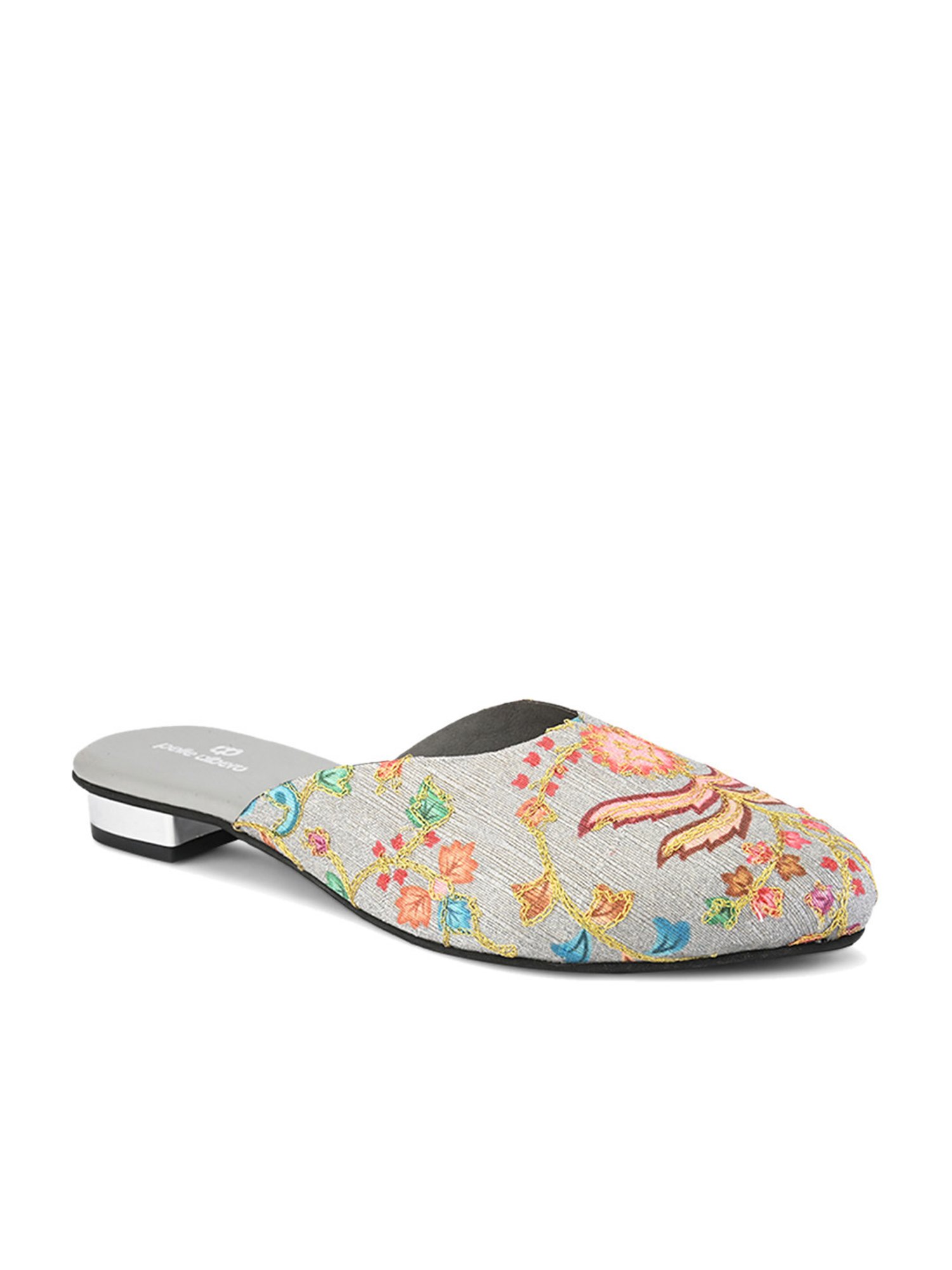 Pelle Albero Women's Grey Mule Shoes