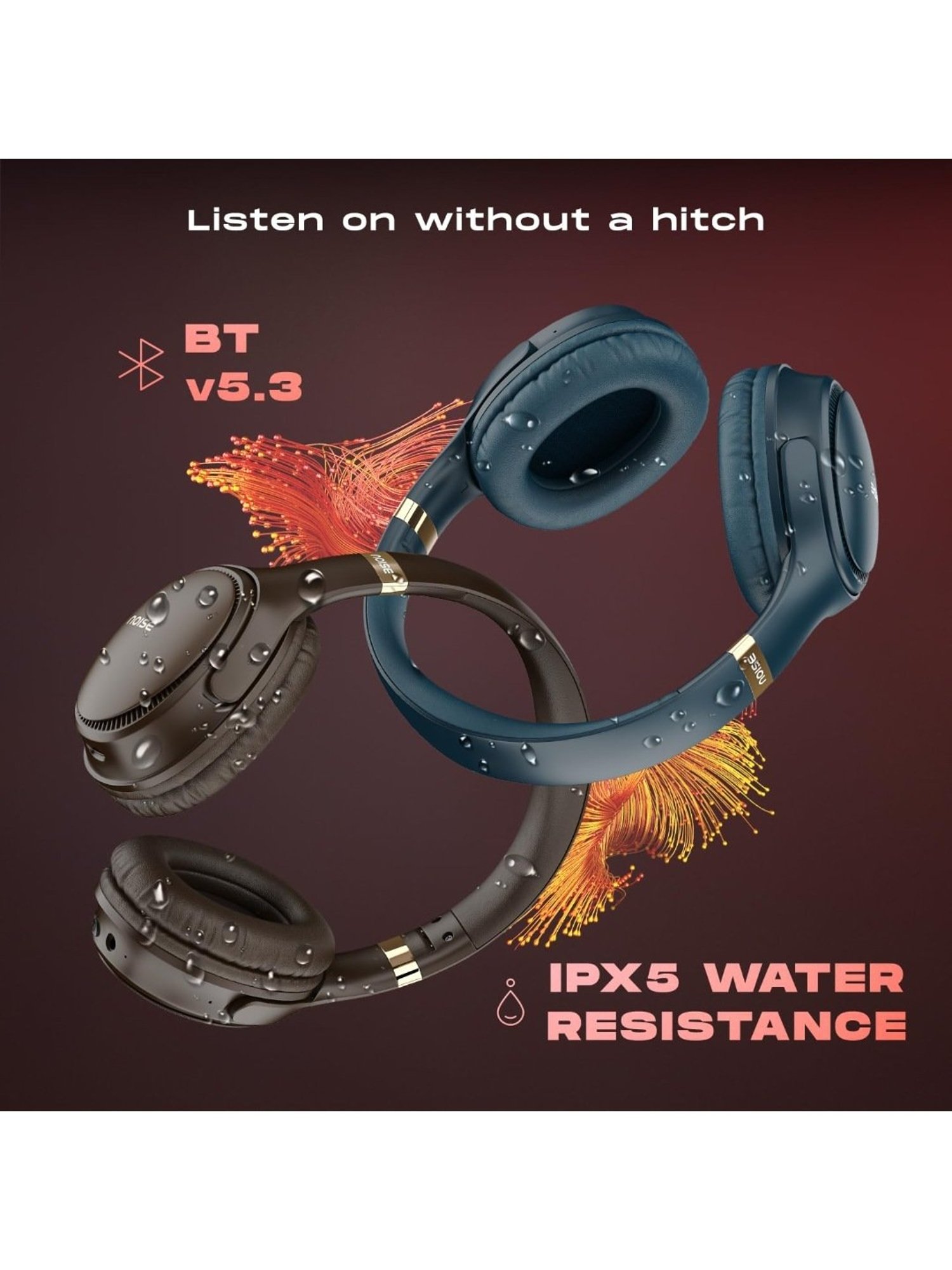 Major IV On Ear Wireless Bluetooth Headphone with Microphone (Black, True Wireless)