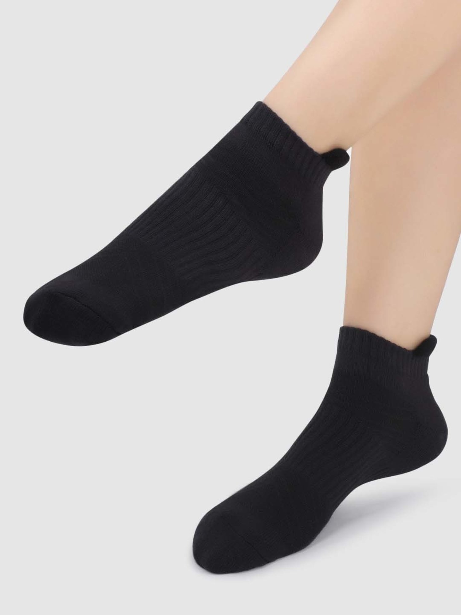 NEXT2SKIN Assorted Color Cotton Ankle Socks - Pack Of 6
