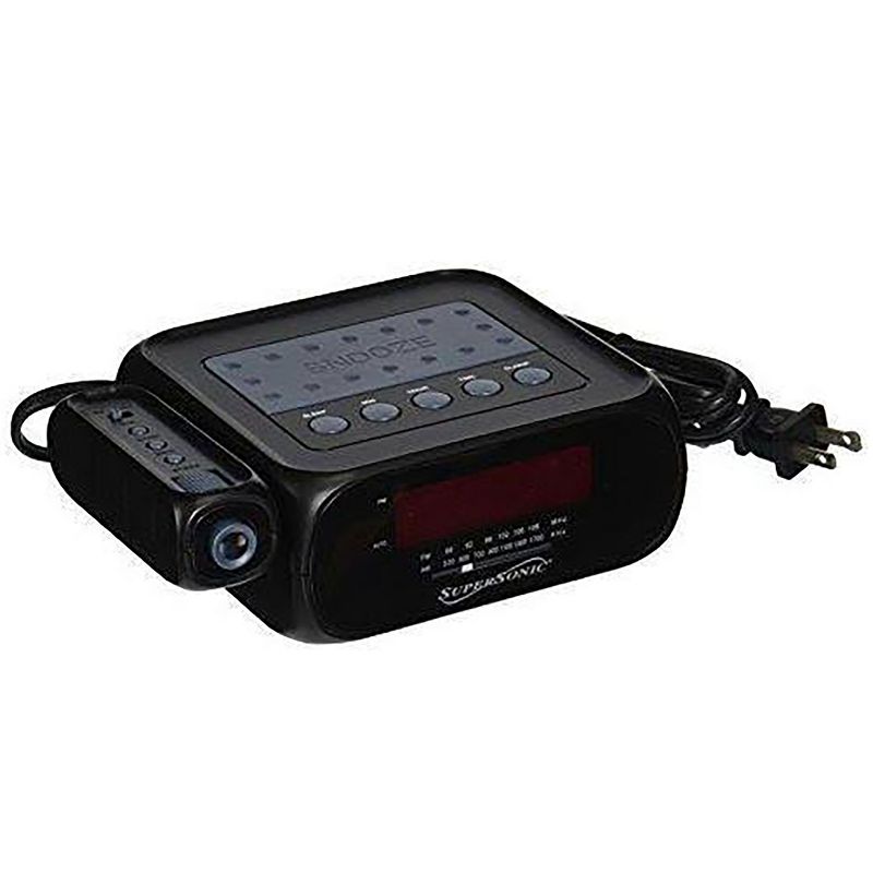 Supersonic SC-371 Digital Projection Alarm Clock with AM/FM Radio