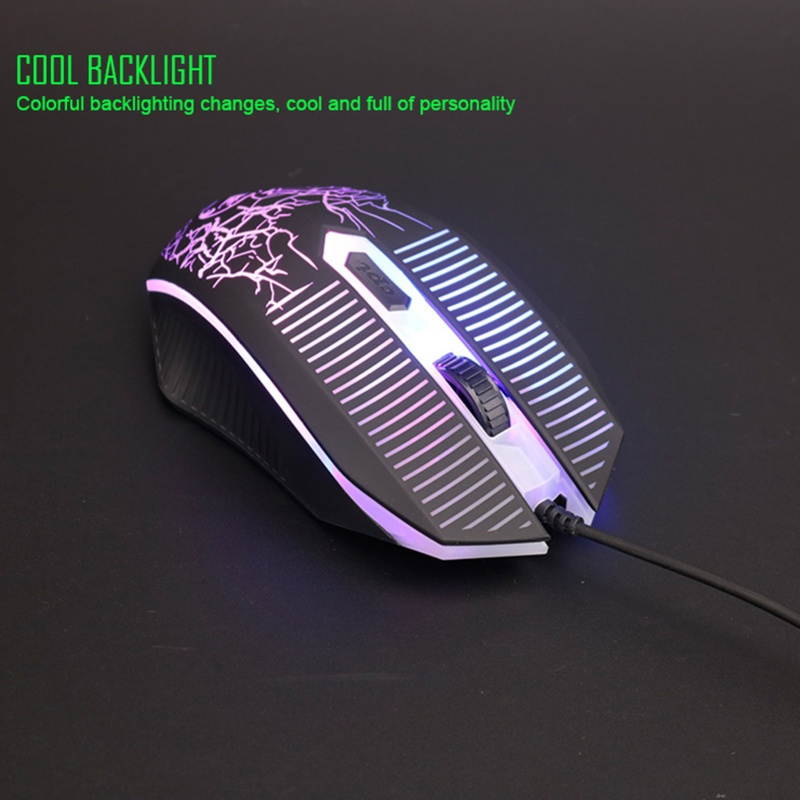 IMICE KM-680 Keyboard Mouse Kit Comfortable Clicking Backlight ABS High-Precision Sensor Keyboard Mouse Kit for Computers