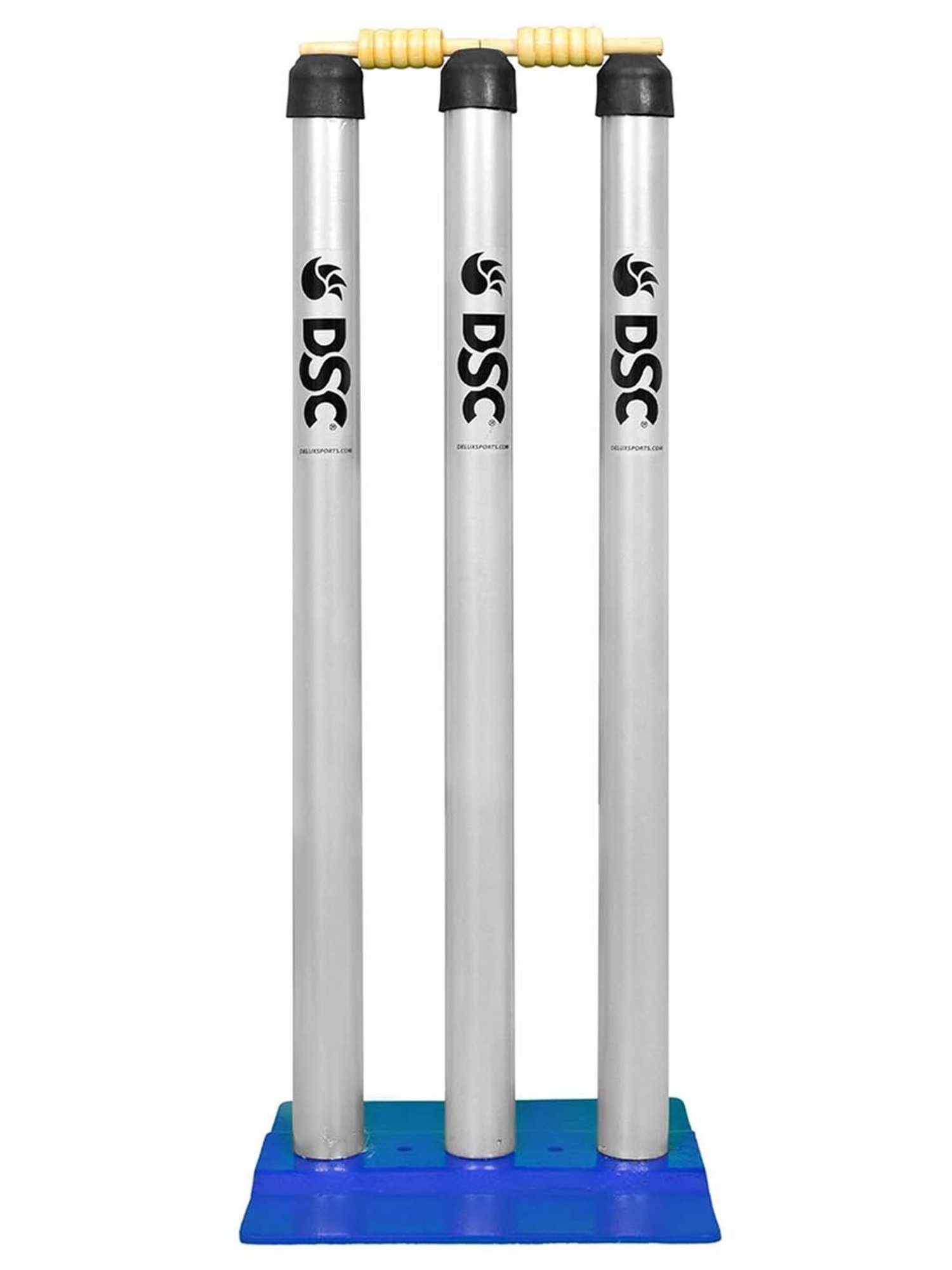 DSC Metal Cricket Stumps Set with Bails Size - Adult