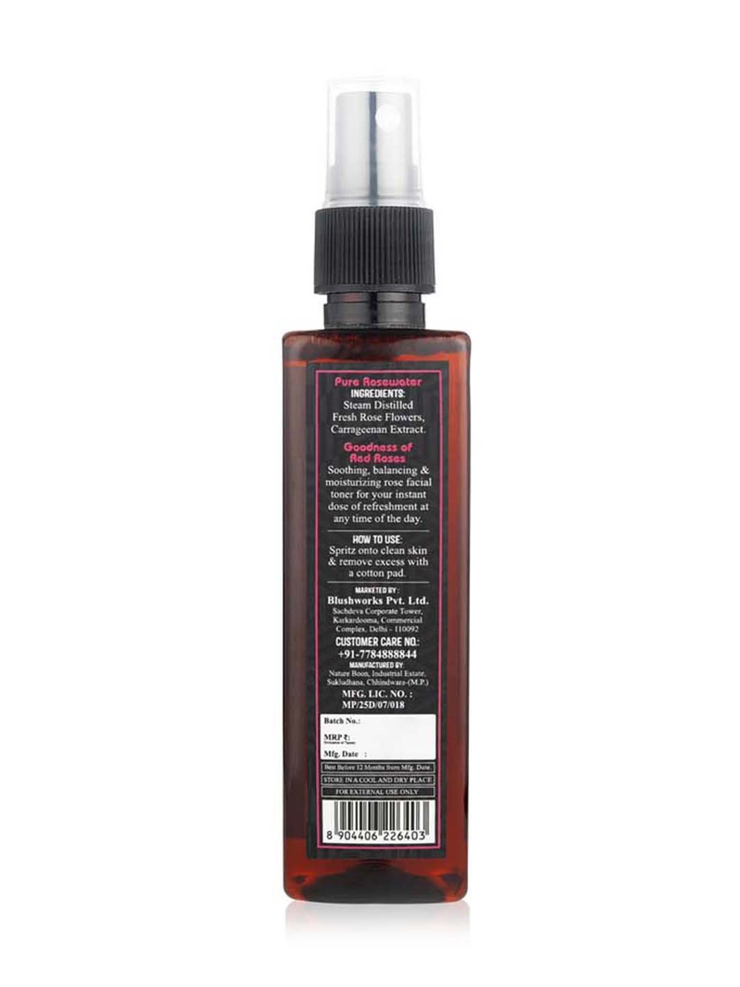 The Love Co. 100% Pure & Natural Rose Water - 100 ml