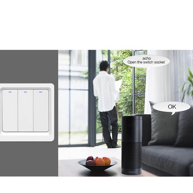 Wifi Remote Control Smart Switch Mobile Phone Voice Timing Button Smart Wall Wifi Switch