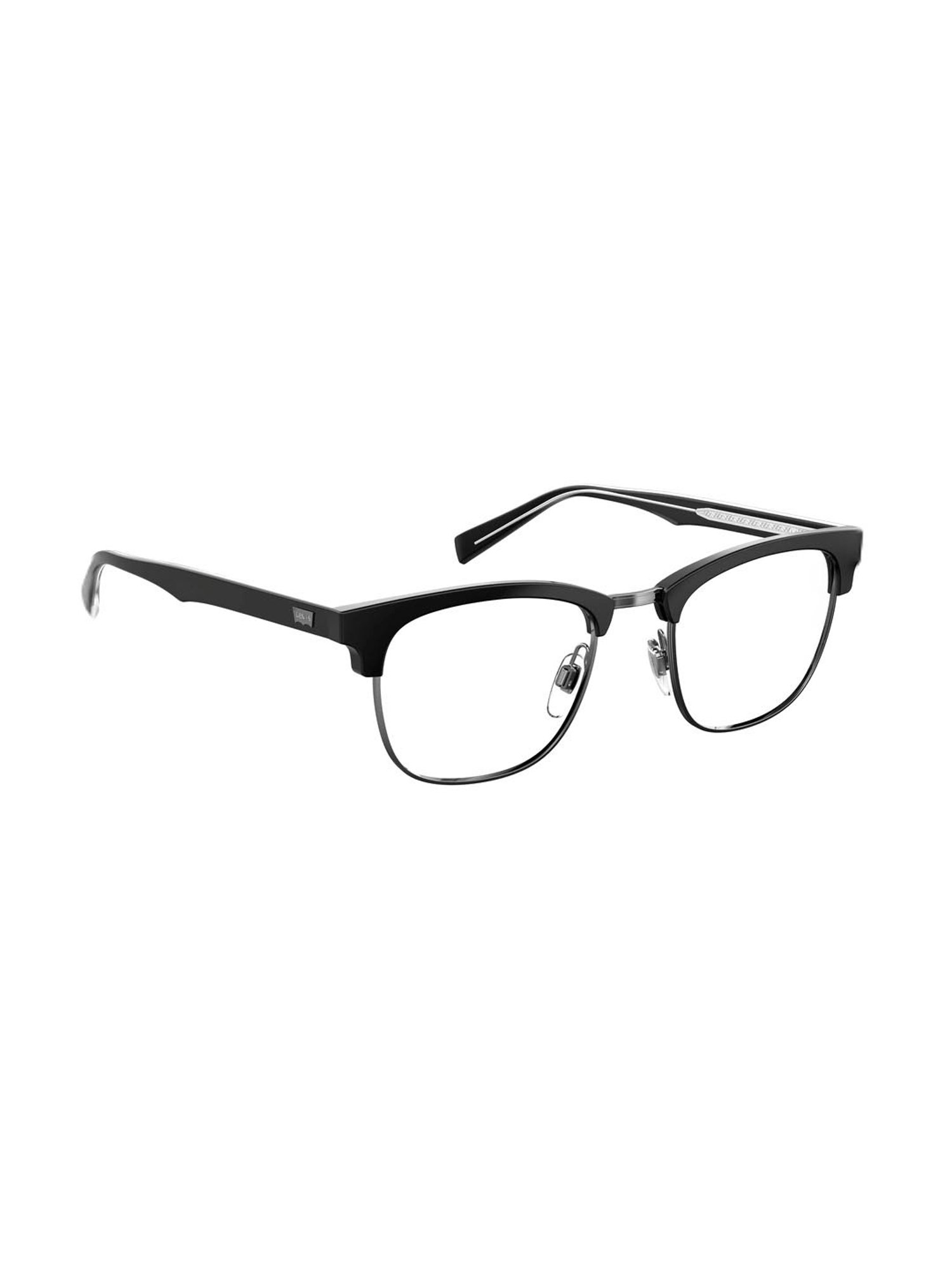 Levi's Black Square Eye Frames for Men