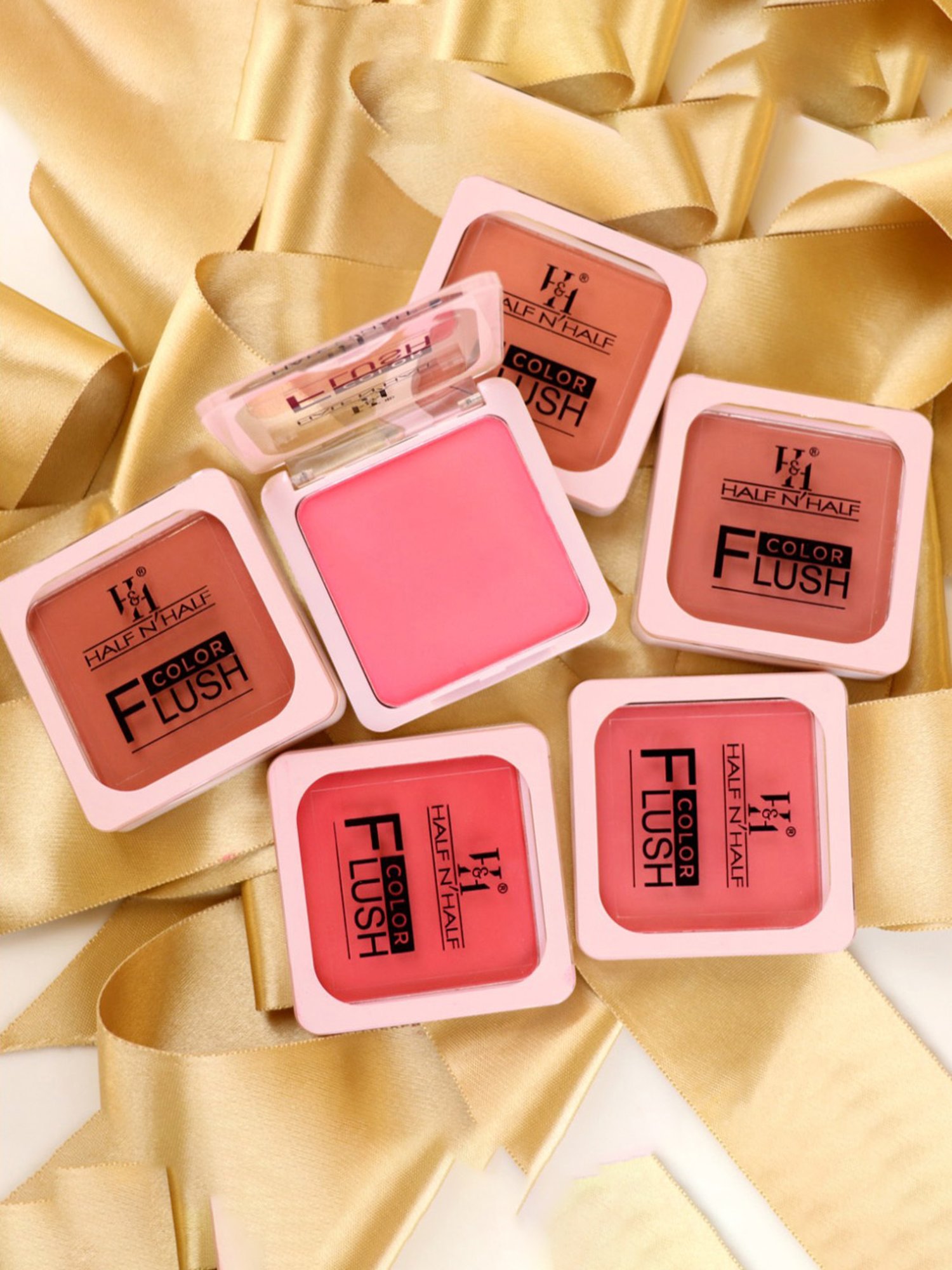 Half N Half Color Flush Blush 01 First Blush - 8 gm