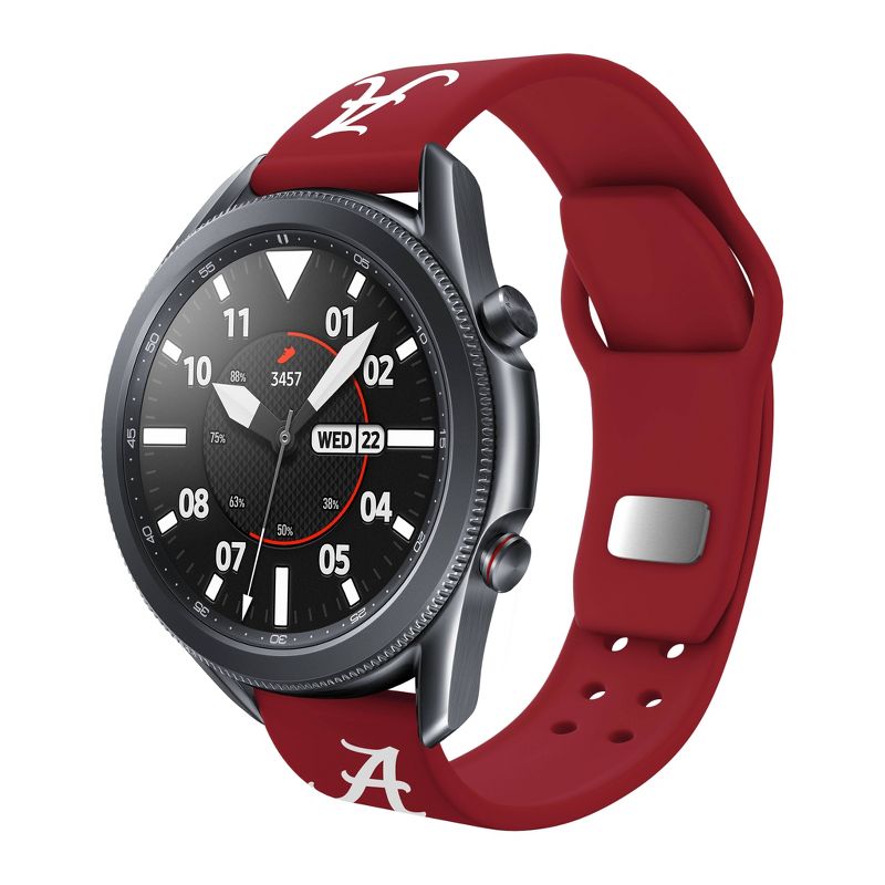 NCAA Alabama Crimson Tide Samsung Watch Compatible Silicone Band - 22mm