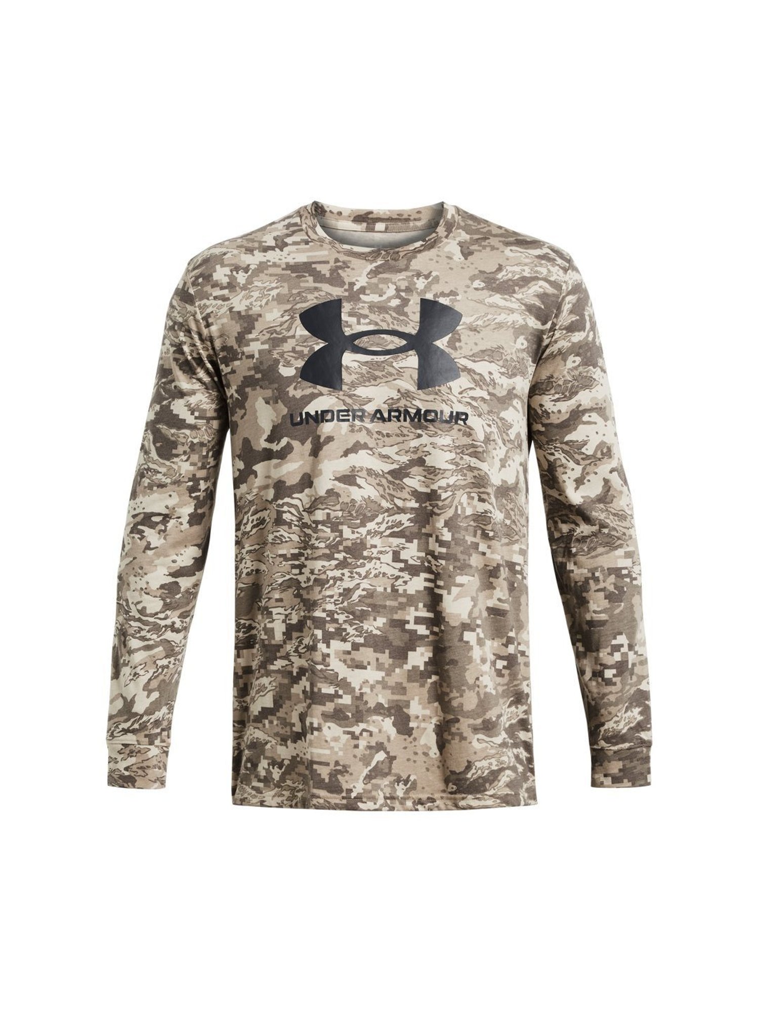 Under Armour Brown Cotton Slim Fit Printed T-Shirt