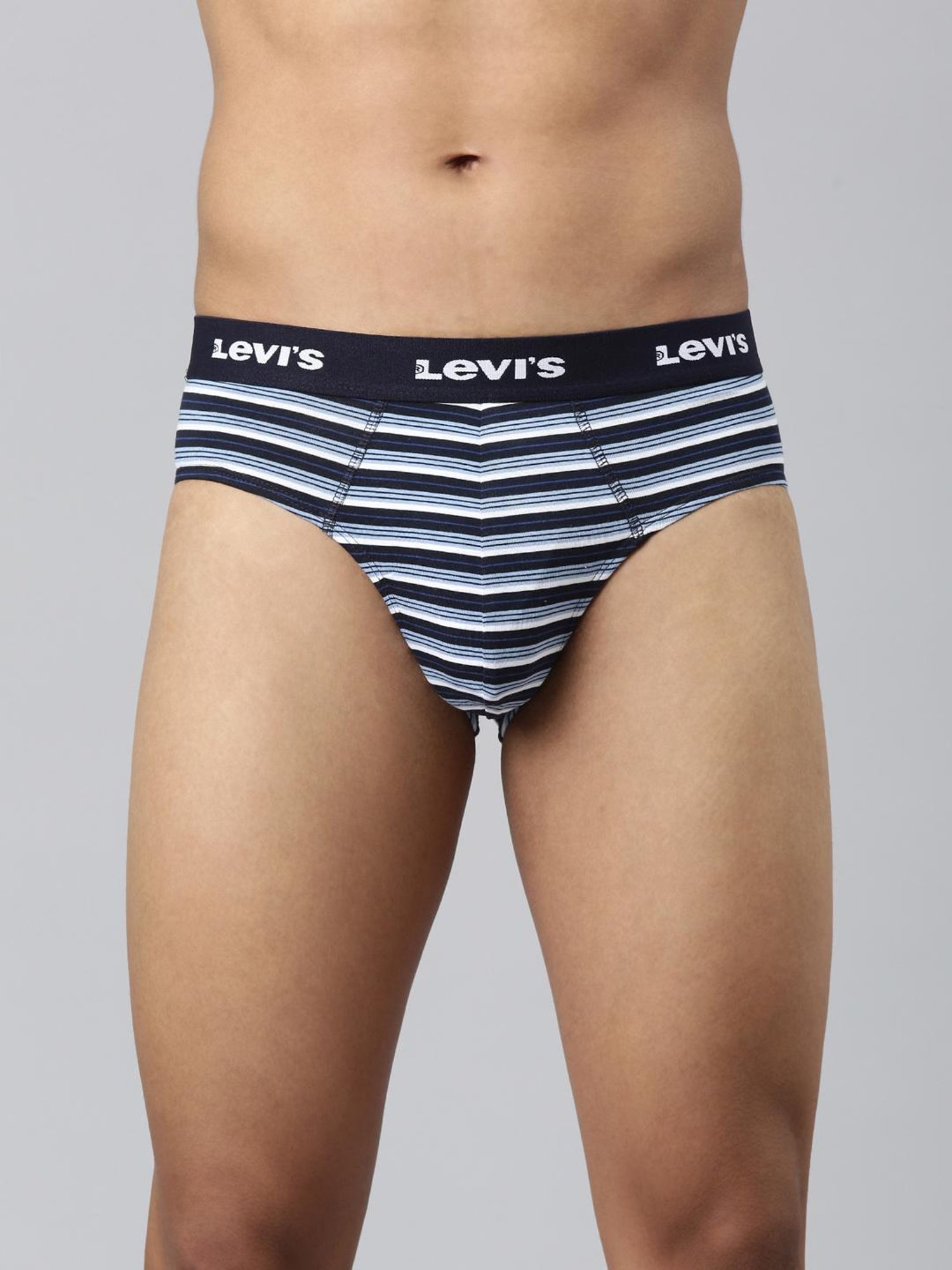 Levi'S Multicolored Cotton Skinny Fit Striped Briefs