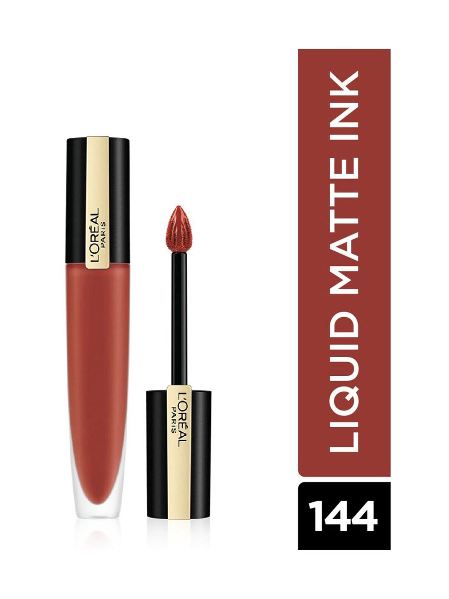 L'Oreal Paris Rouge Signature Matte Liquid Lipstick - 144 I Conquer,7ml