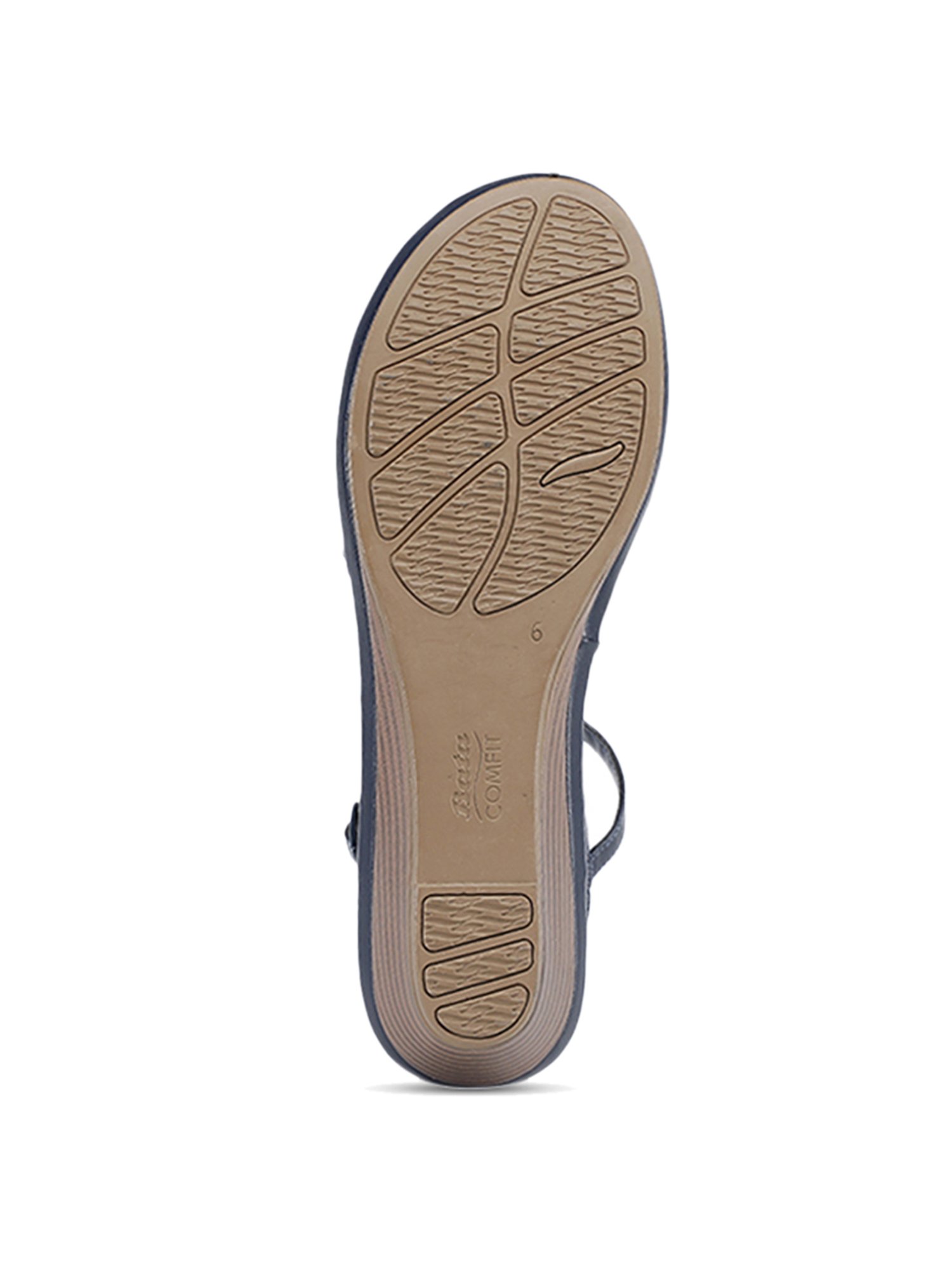 Bata Women's Navy Ankle Strap Wedges