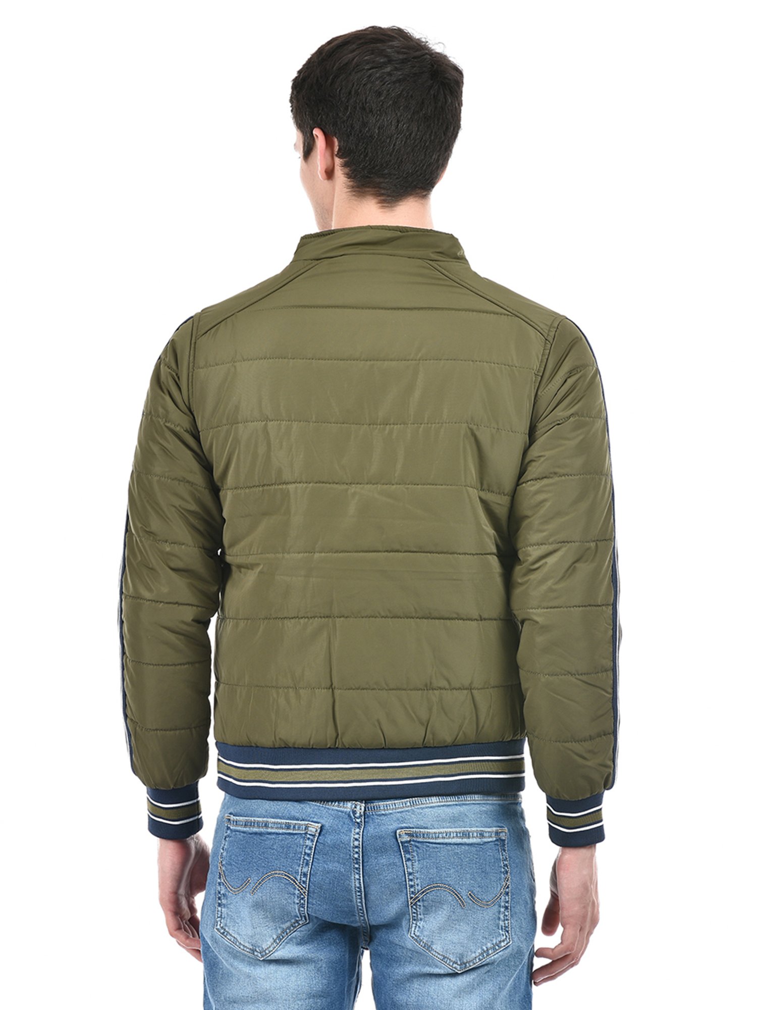 Integriti Olive & Navy Regular Fit Reversible Jacket