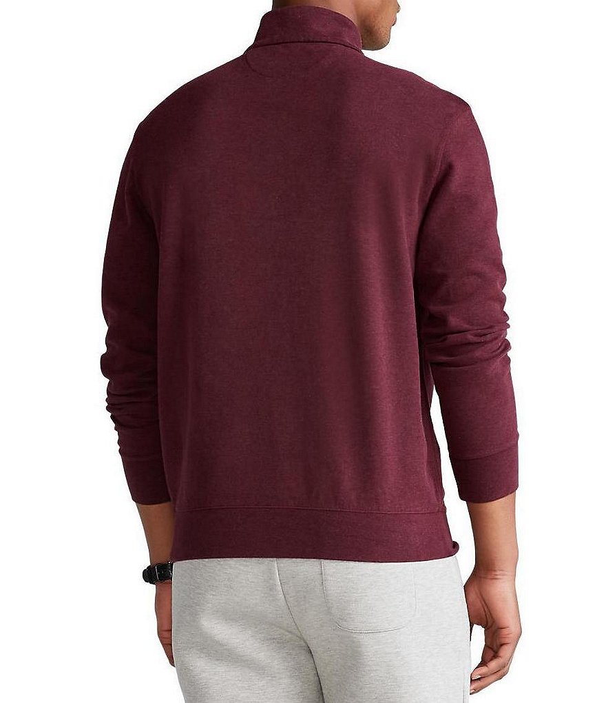 Cutter & Buck Big & Tall Traverse Stripe Performance Stretch Half-Zip Pullover