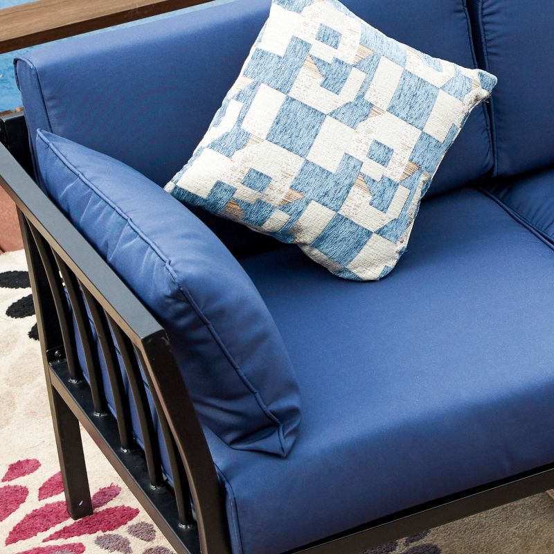 Corner Armless Patio Loveseat - Patio Festival